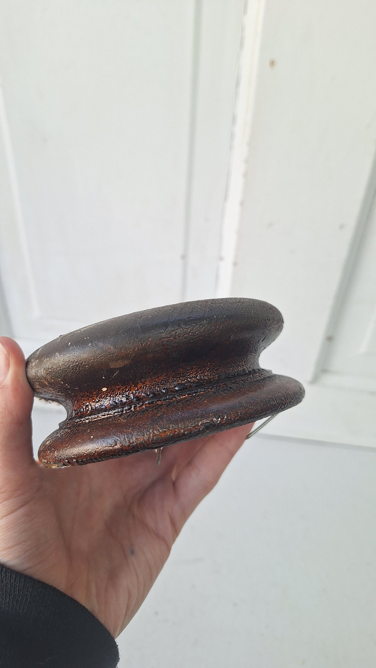 Small Newel Post Top, Newel Post Carved Wood Finial, Antique Staircase Post Top