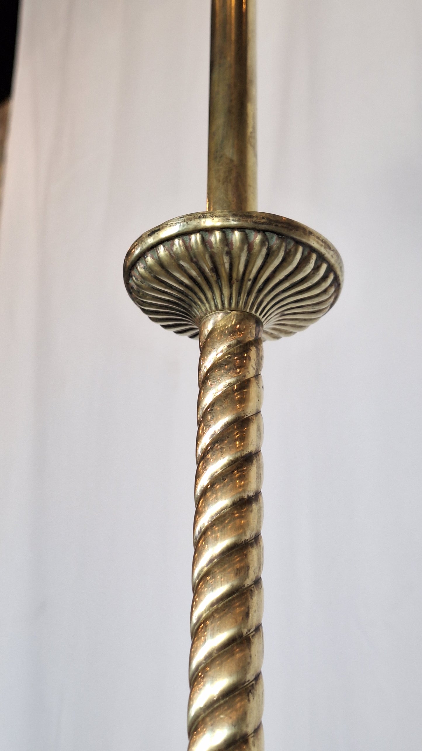 Gas Coverted Antique Chandelier, Victorian Gas Light