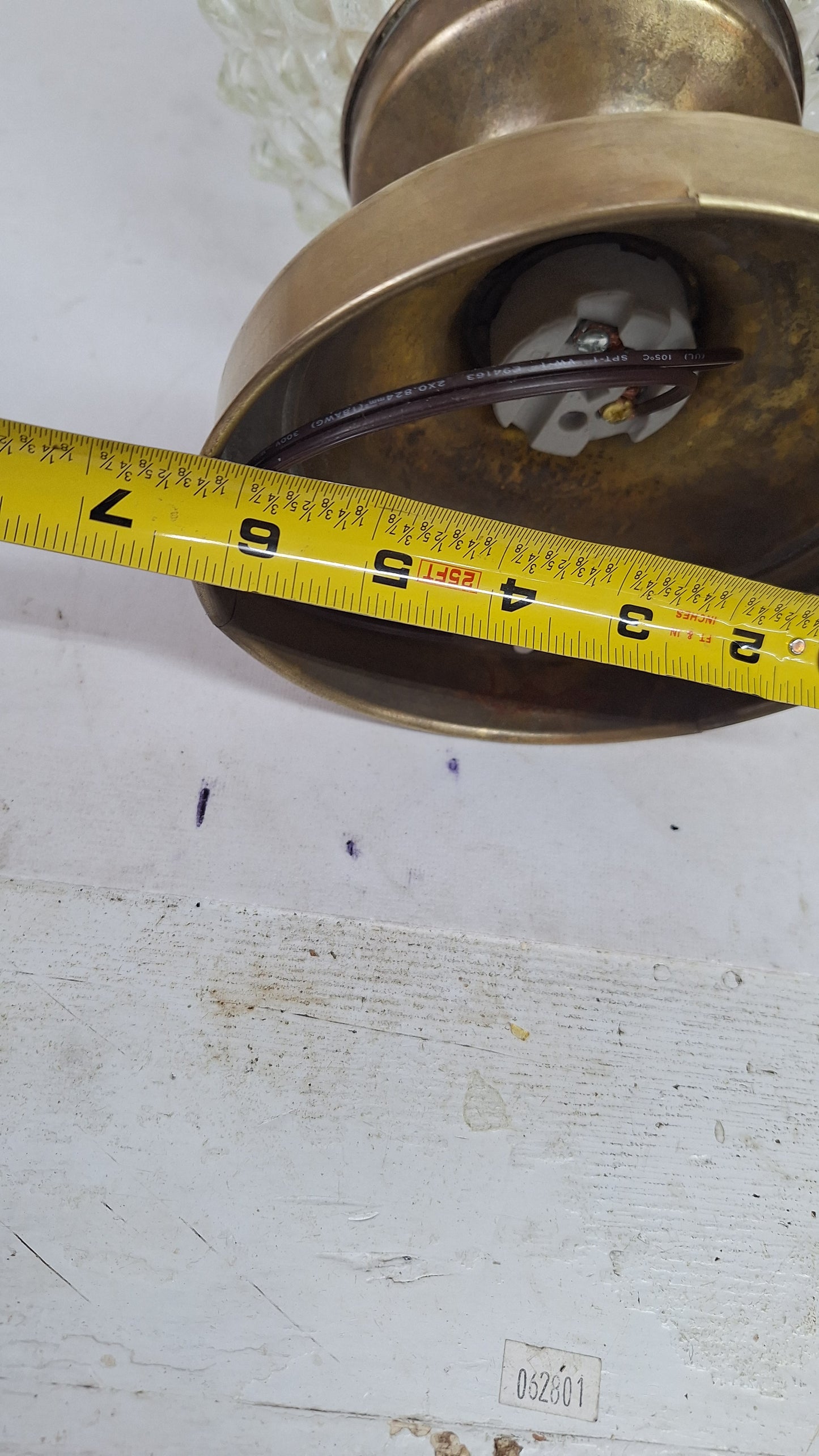 Vintage MCM Faceted Glass Globe Pendant Light, Mid Century Faceted Glass Light