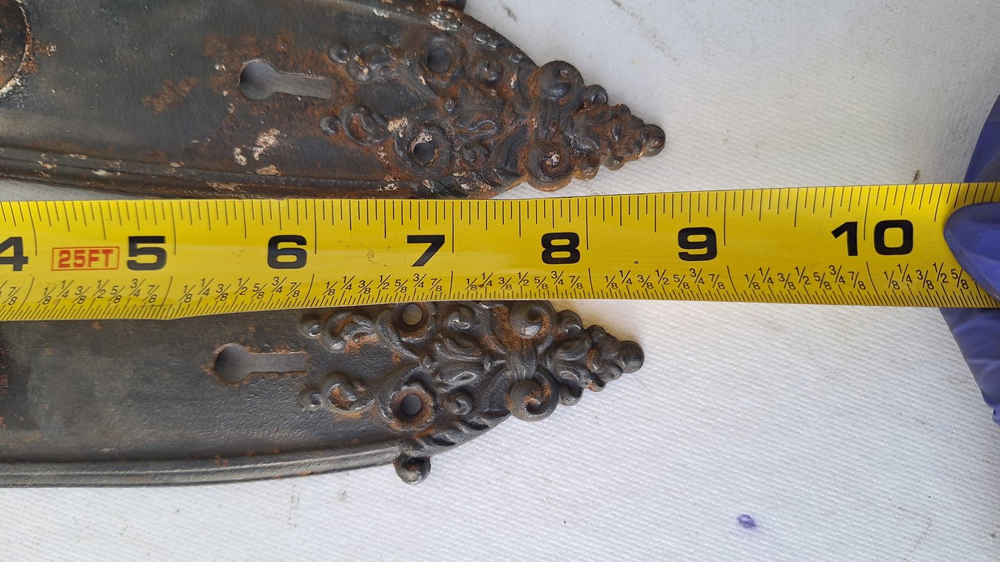 Ornate Iron Door Plates, Cast Iron Door Knob Escutcheon Plates