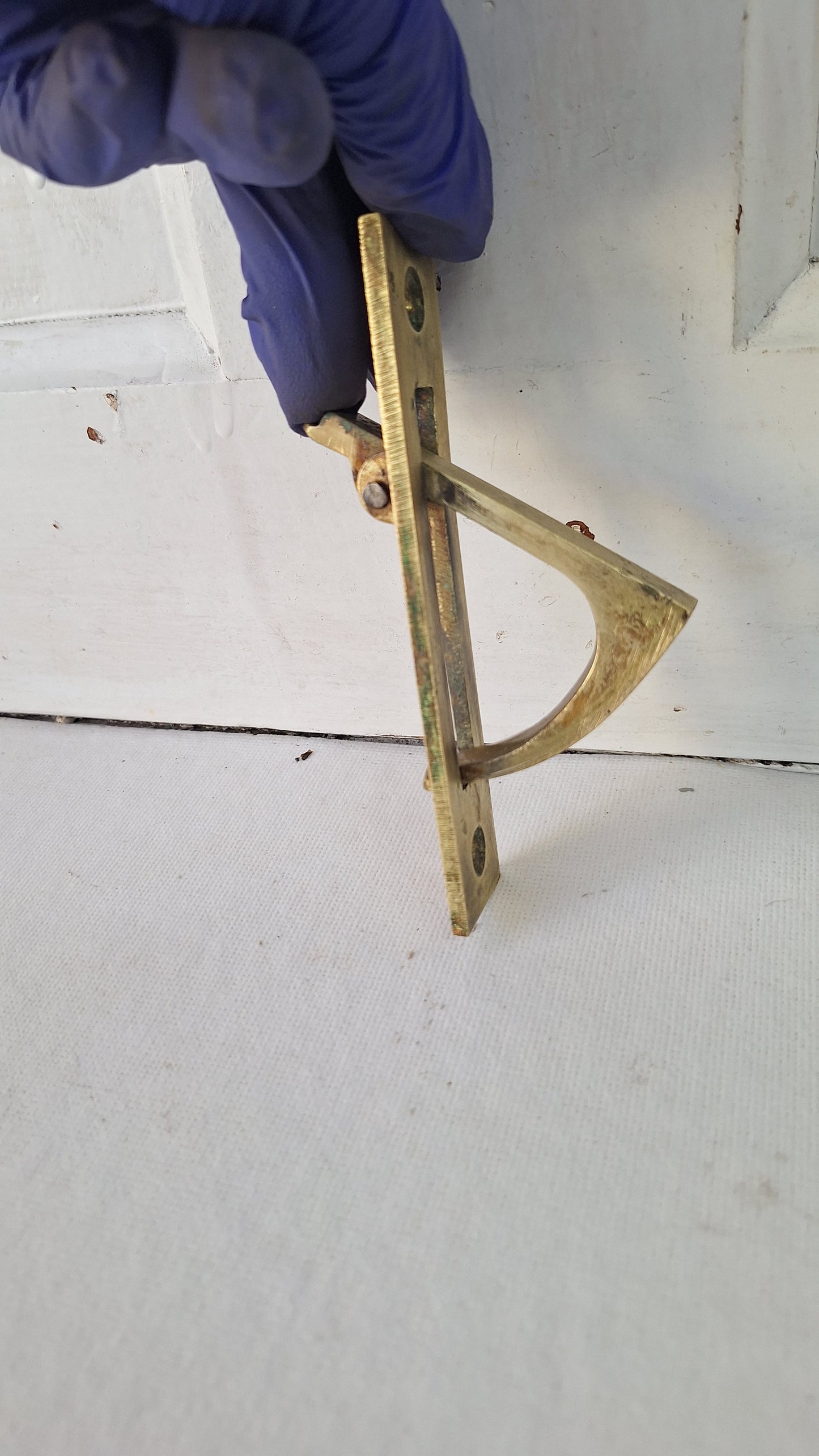 Antique Bronze Pocket Door Pop-Out Handle or Pull, Swing Out Sliding Door Pull Handle