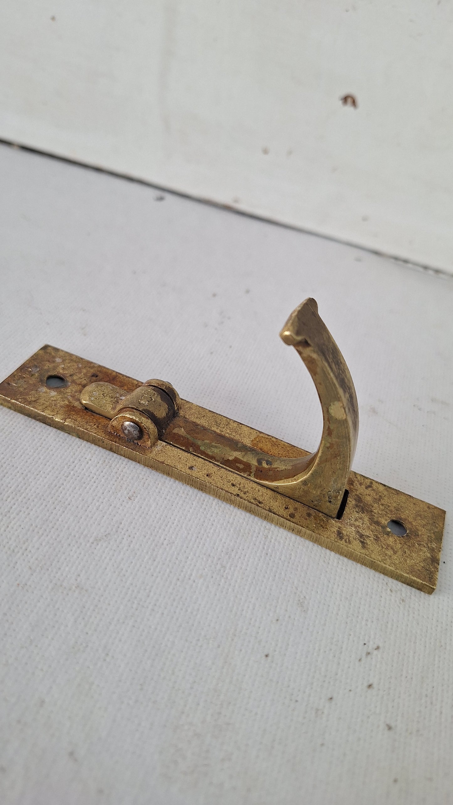 Antique Bronze Pocket Door Pop-Out Handle or Pull, Swing Out Sliding Door Pull Handle