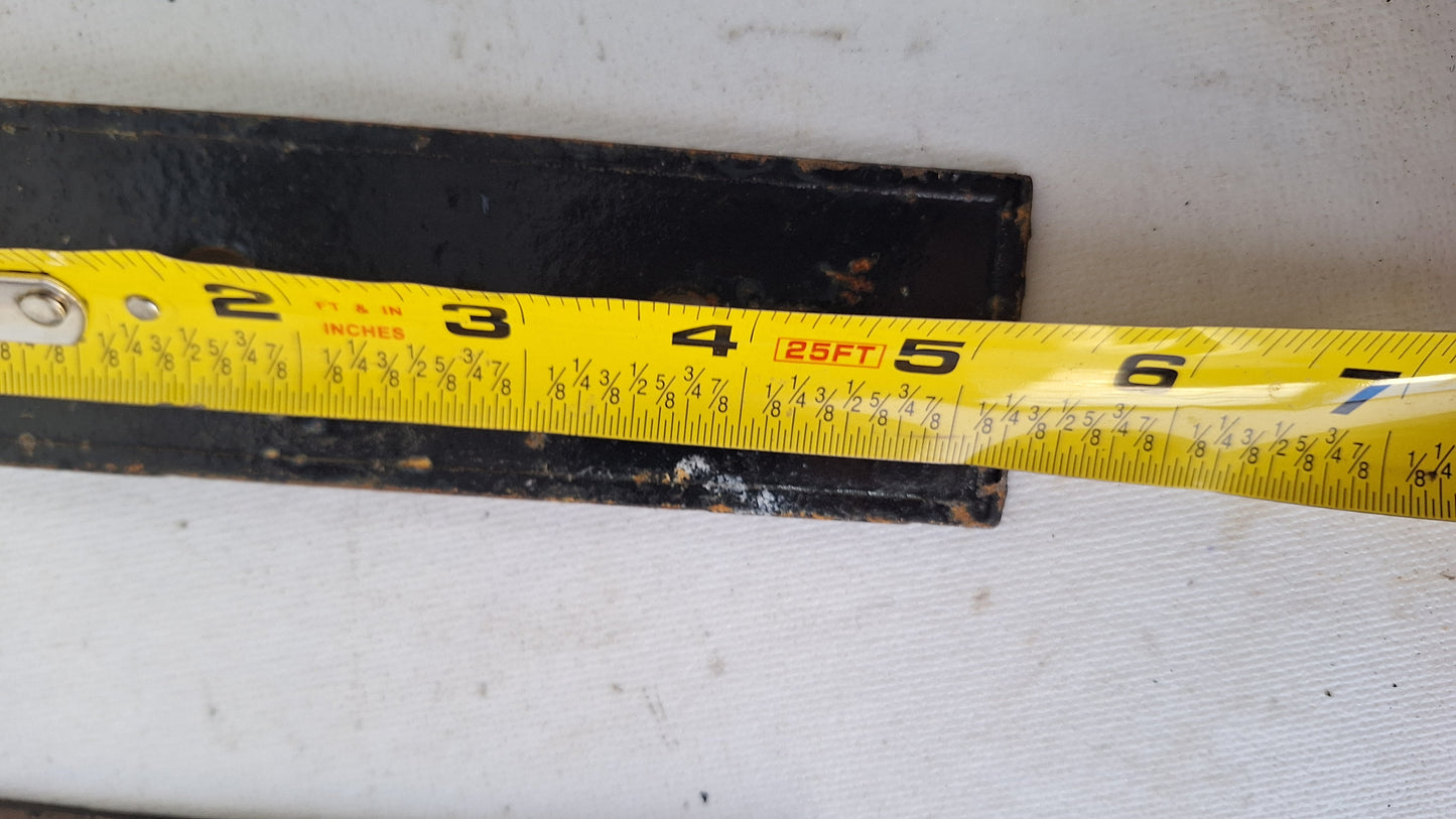 Cast Iron Eastlake Doorknob Plate, Antique Iron Escutcheon Backplate