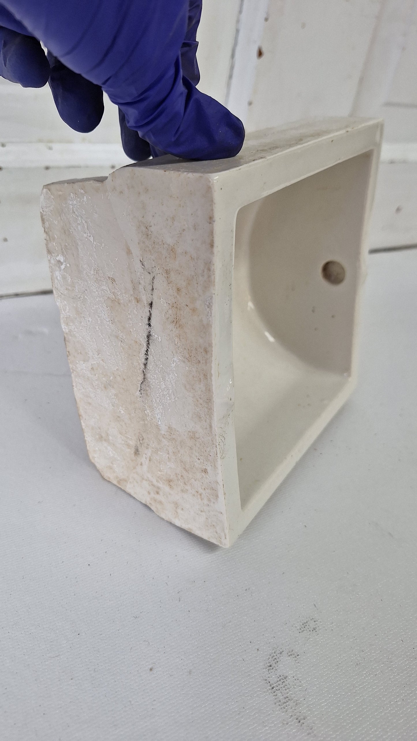 Antique Fairfacts Porcelain Toilet Paper Holder, Vintage White Toilet Paper Dispenser