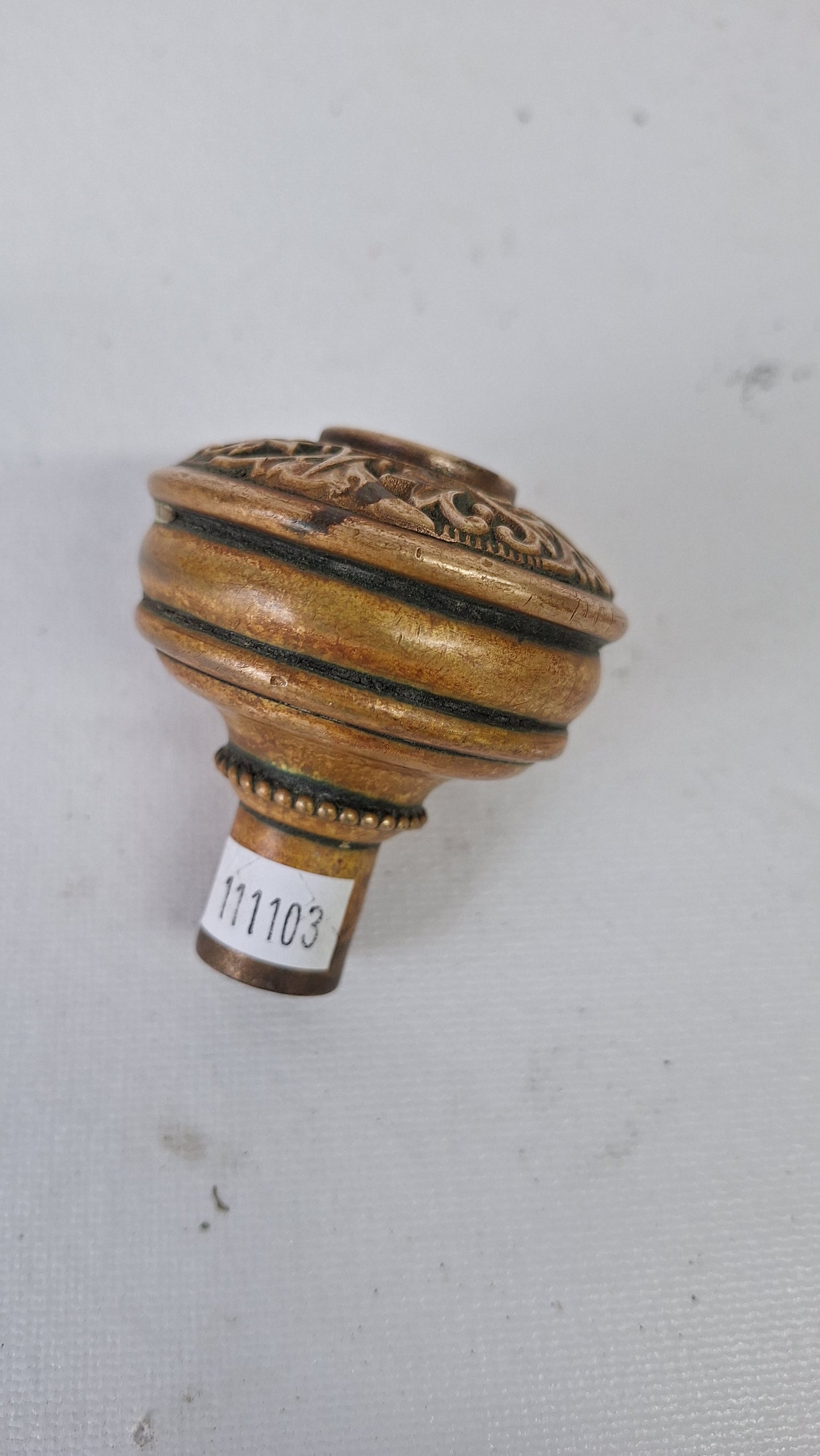 Entry and Passage Size 'Jacobean' Pattern Door Knobs by Corbin, Large and Standard Doorknobs
