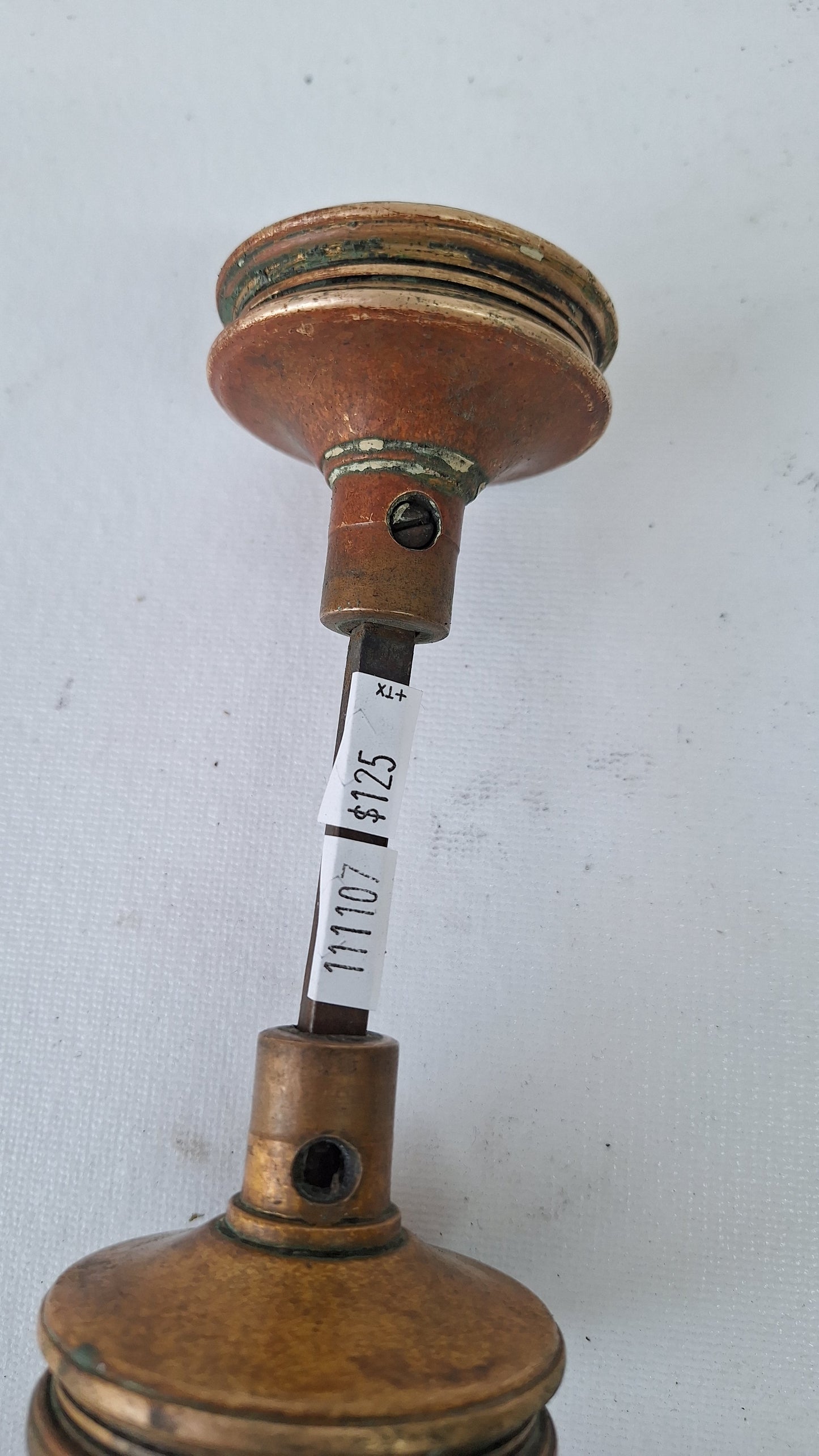 Entry and Passage Size "Gothic" Solid Brass Doorknob Set - Corbin Bronze Doorknobs