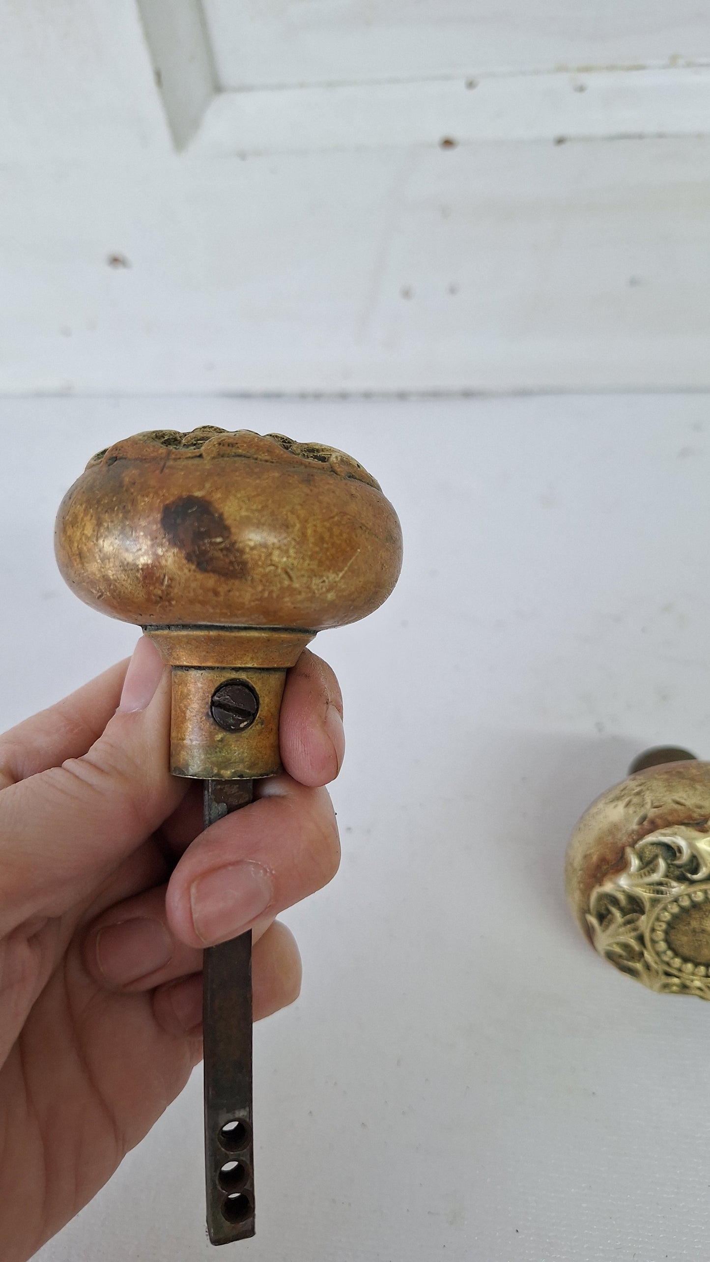 Avallon Design Doorknob Set, Russell Erwin Antique Bronze Door Knobs