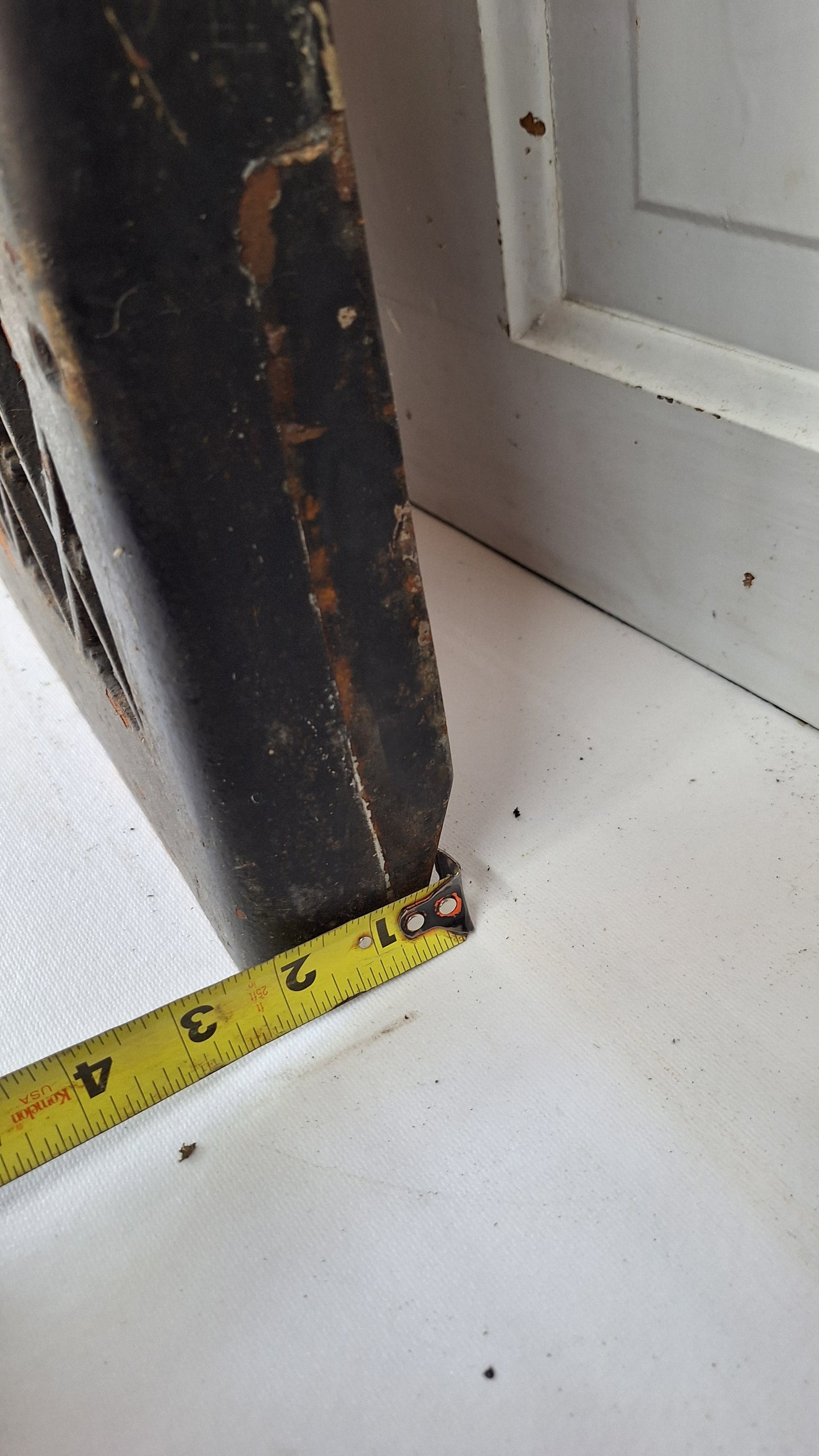 14 x 13" Vintage Wall Vent, Baseboard Angled Vent Cover