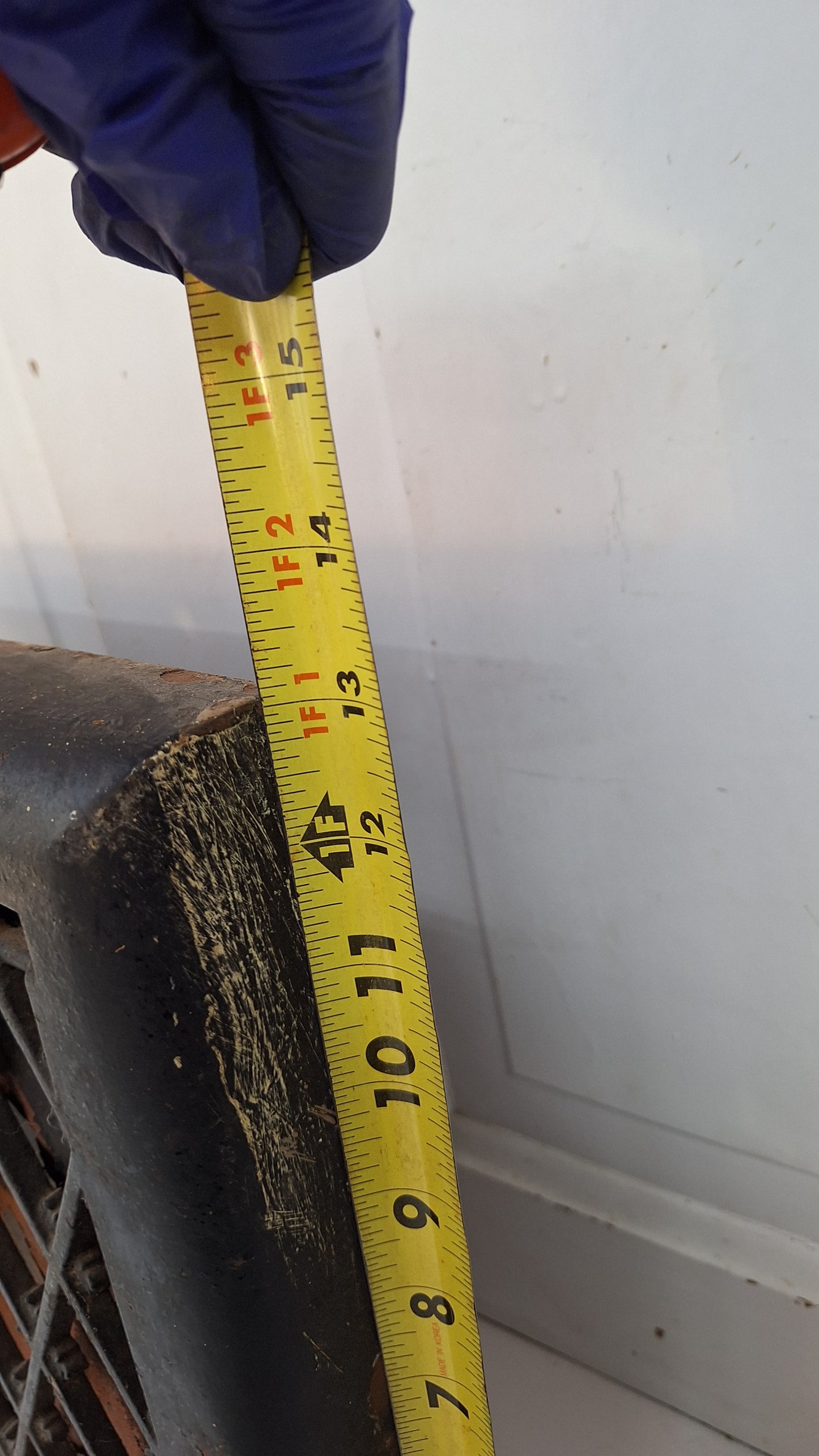 14 x 13" Vintage Wall Vent, Baseboard Angled Vent Cover