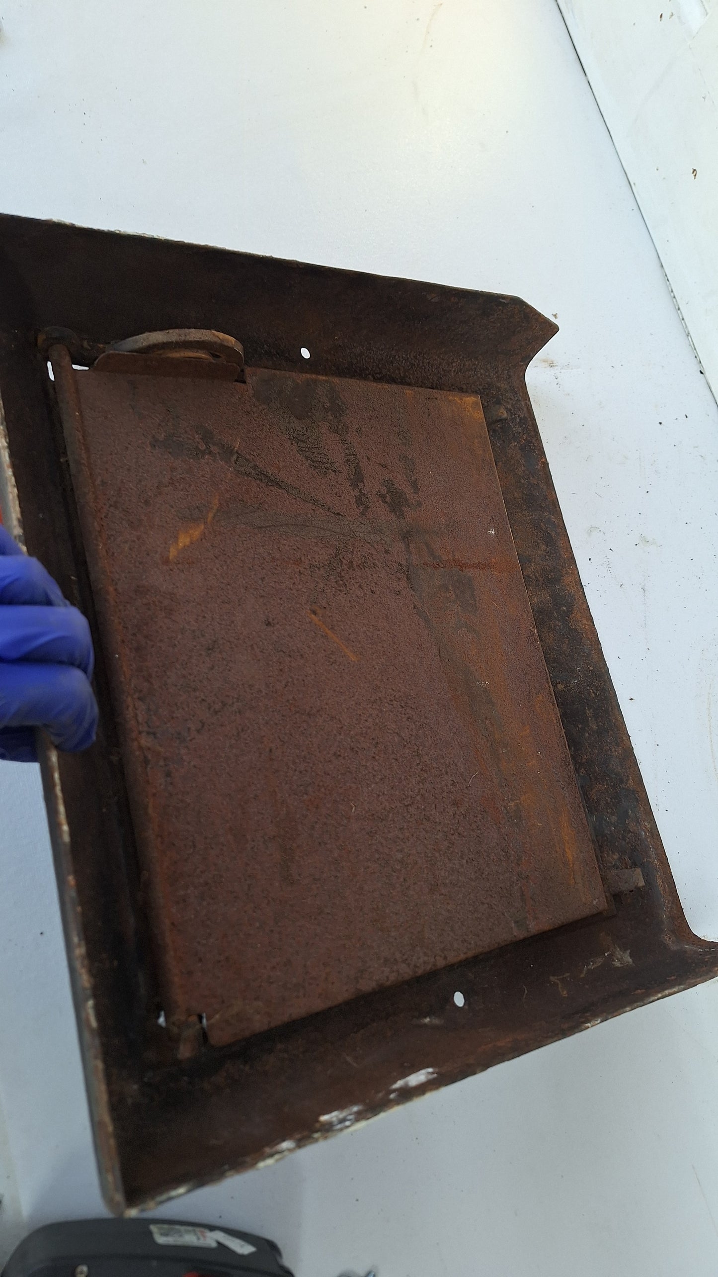 14 x 13" Vintage Wall Vent, Baseboard Angled Vent Cover