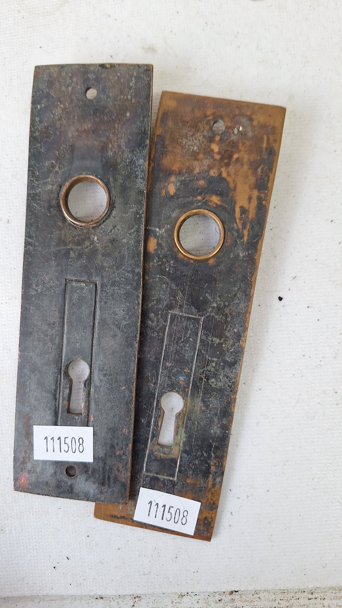 Corbin Ceylon Pattern Antique Door Hardware Set, Victorian Eastlake Doorknobs and Plates