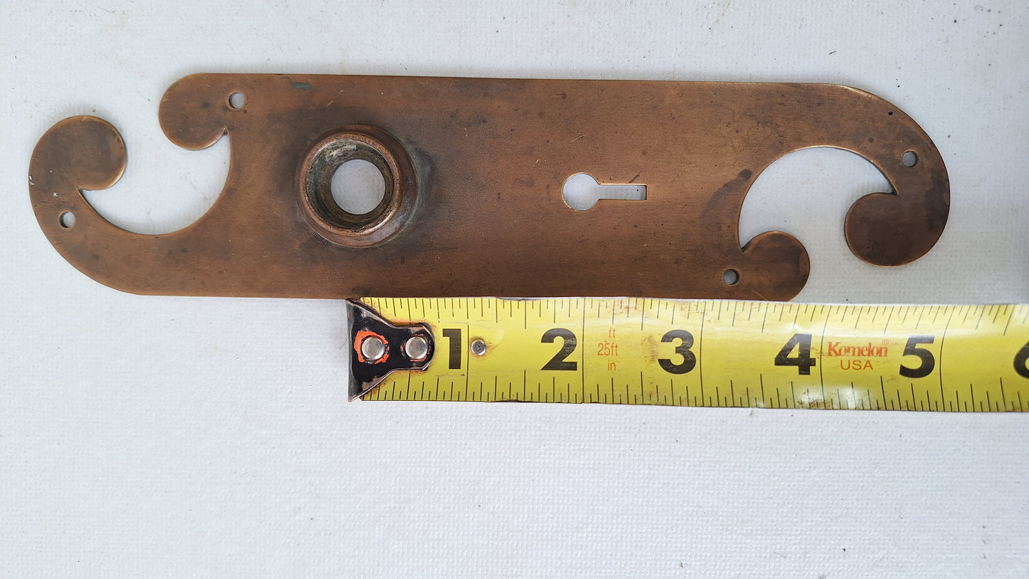 Bronze Spiral Door Plates and Knobs, Antique Doorknobs and Escutcheons