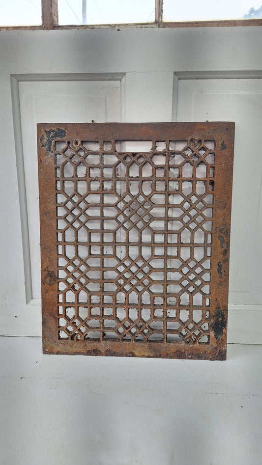 20 x 16 Cast Iron Vent Cover, Antique Metal Register Grate