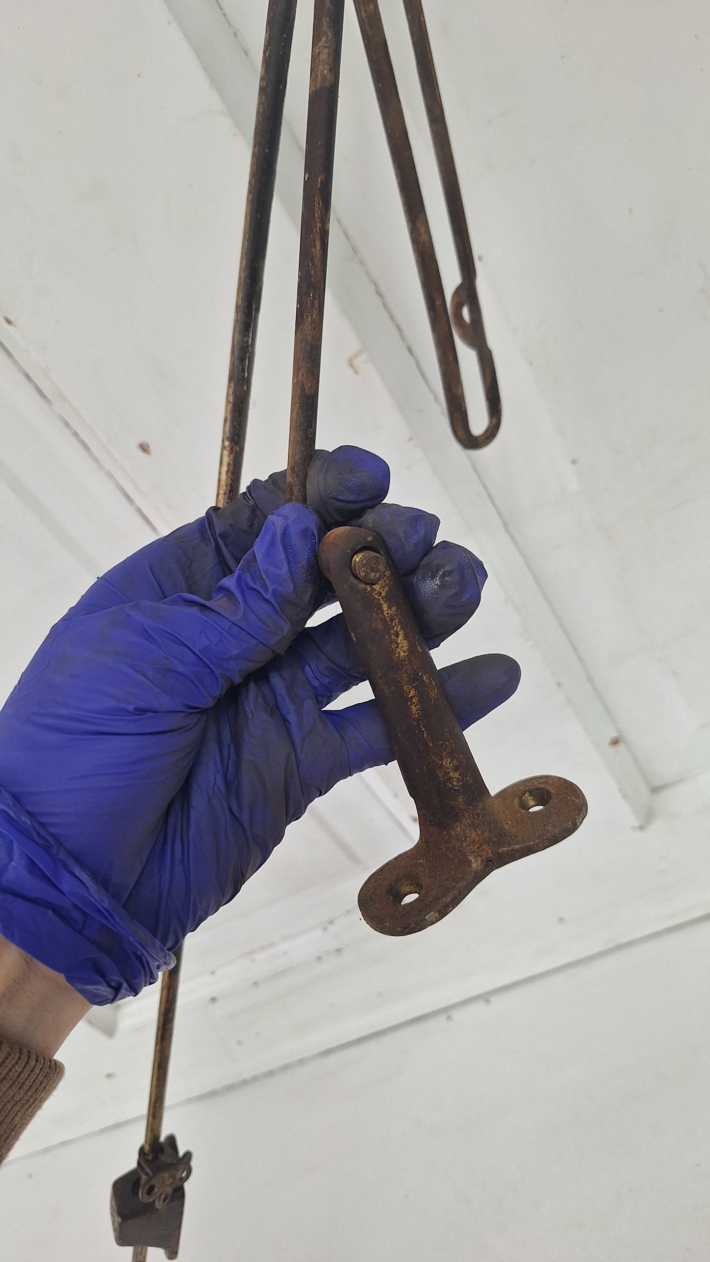 28" Antique Transom Window Operator, Transom Rod Hardware