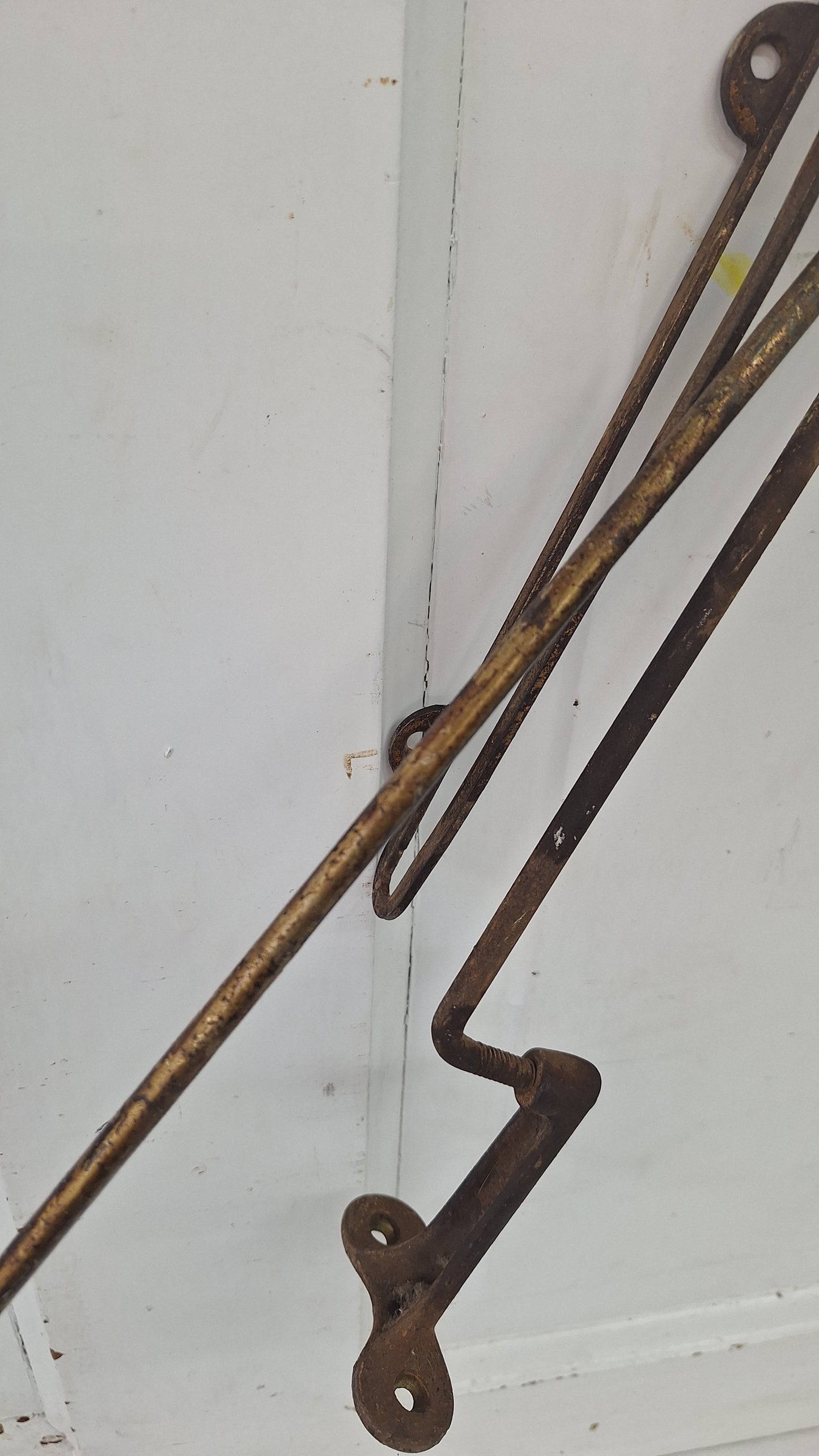 28" Antique Transom Window Operator, Transom Rod Hardware