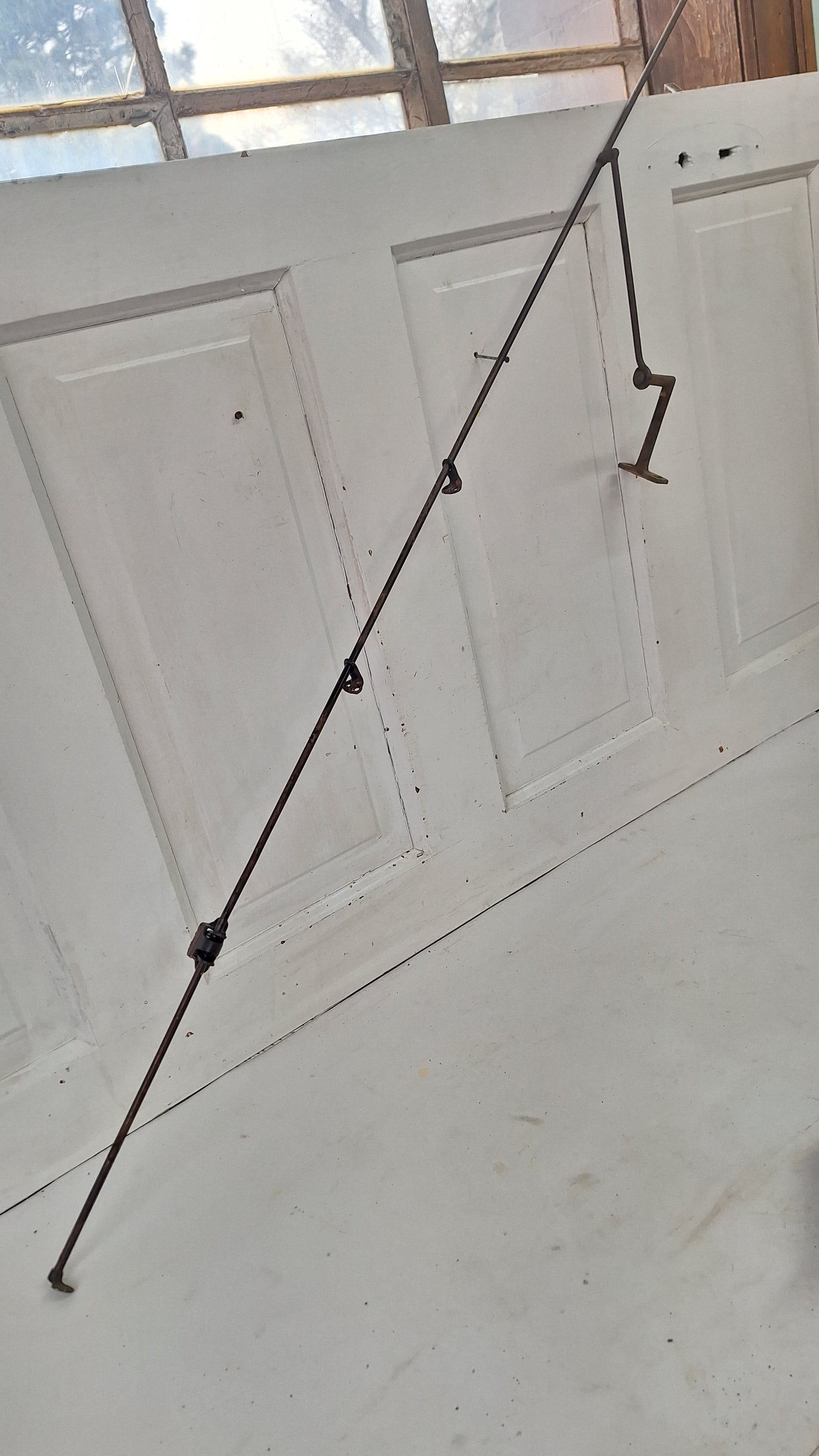 48" Antique Transom Window Rod, Transom Opener Hardware