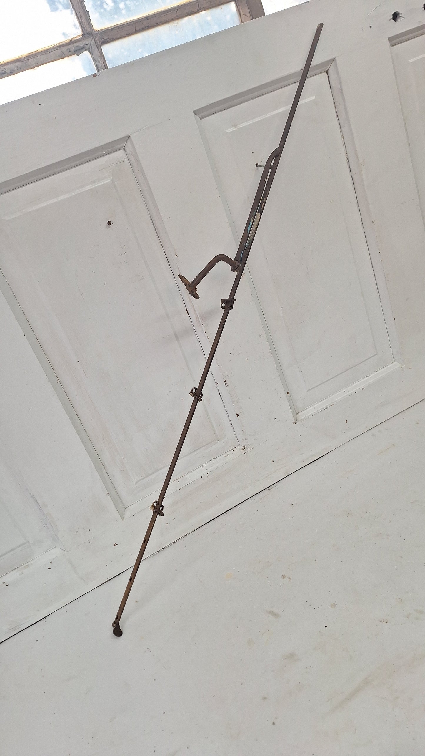 36' Transom Window Flat Style Rod, Antique Transom Operator Hardware