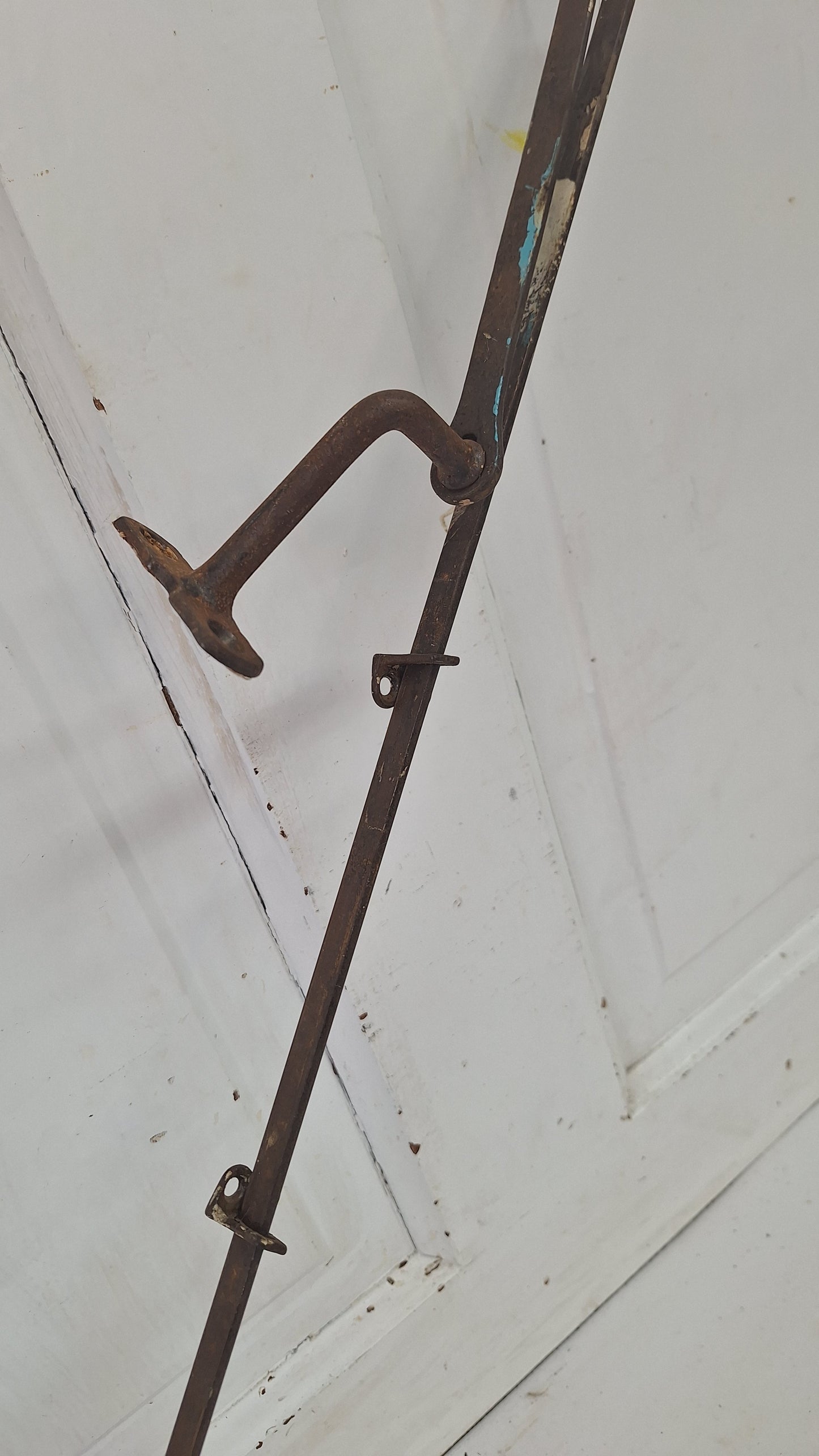 36' Transom Window Flat Style Rod, Antique Transom Operator Hardware