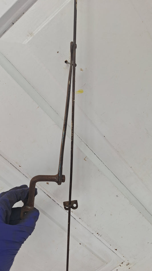 36' Transom Window Flat Style Rod, Antique Transom Operator Hardware