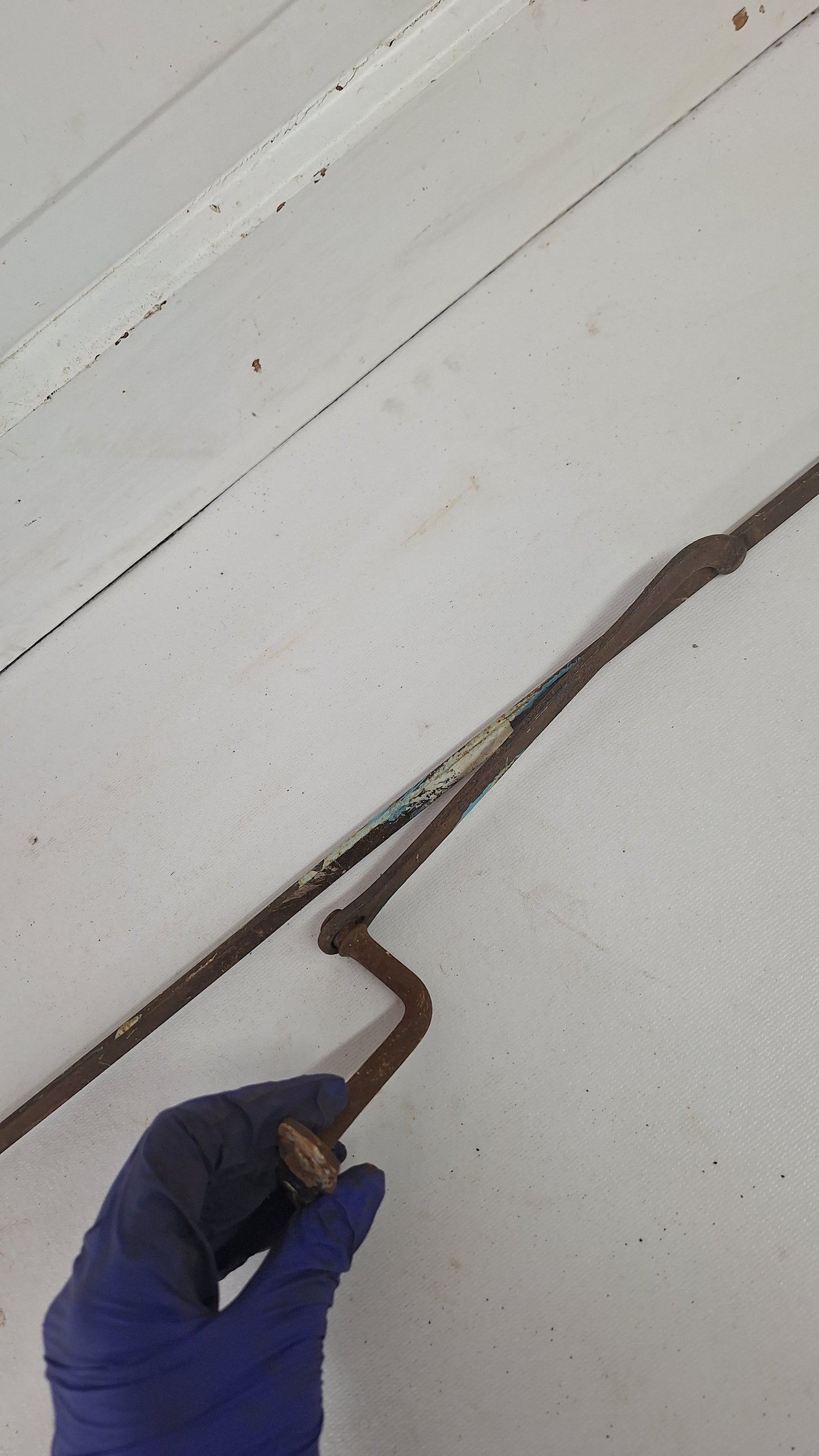 36' Transom Window Flat Style Rod, Antique Transom Operator Hardware