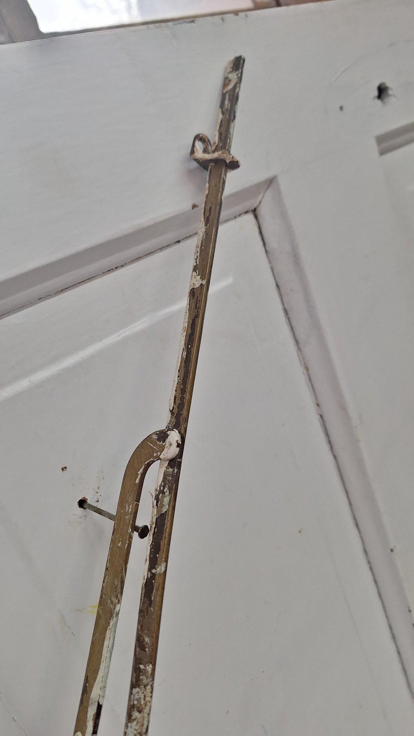 36' Transom Window Flat Style Rod, Antique Transom Operator Hardware