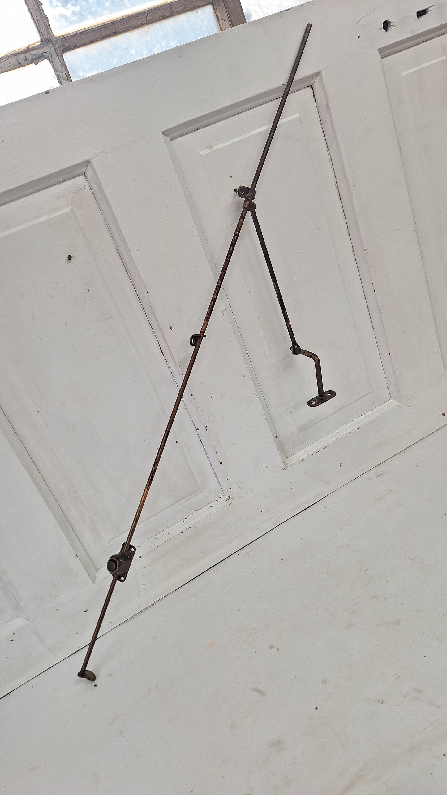36" Transom Window Opener, Antique Transom Rod Hardware