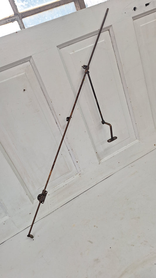 36" Transom Window Opener, Antique Transom Rod Hardware