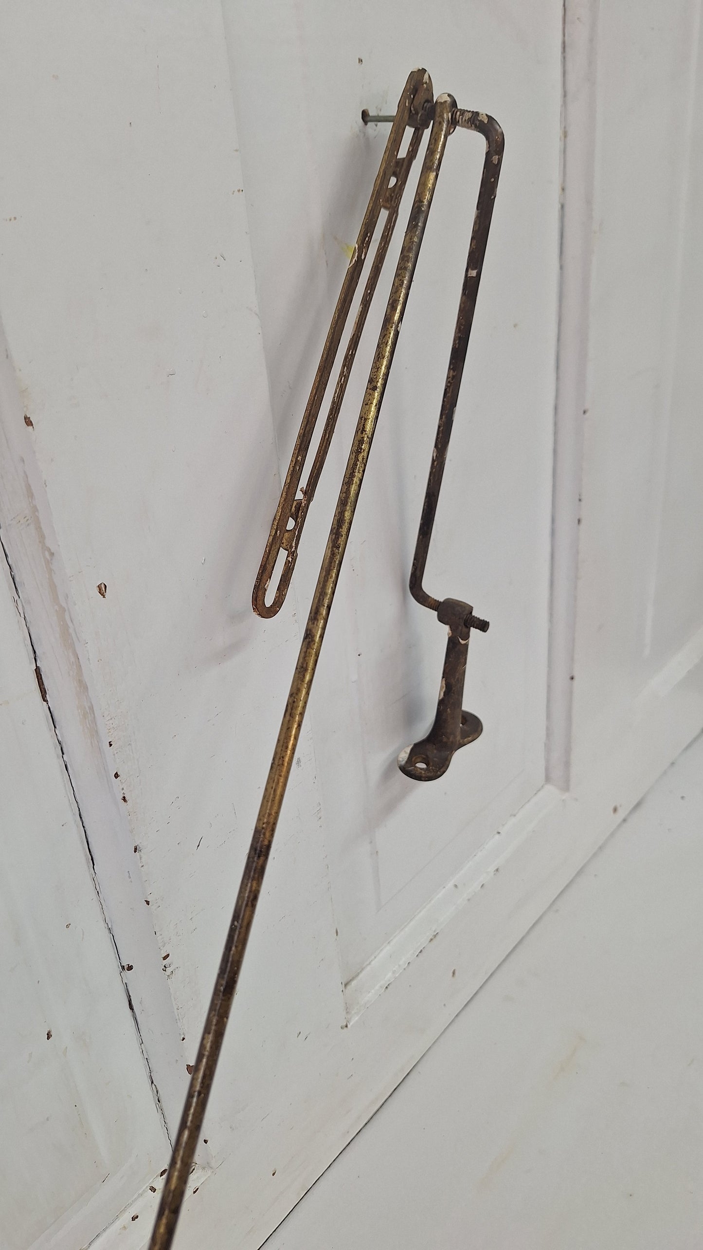 28" Transom Window Opener, Antique Transom Rod Hardware