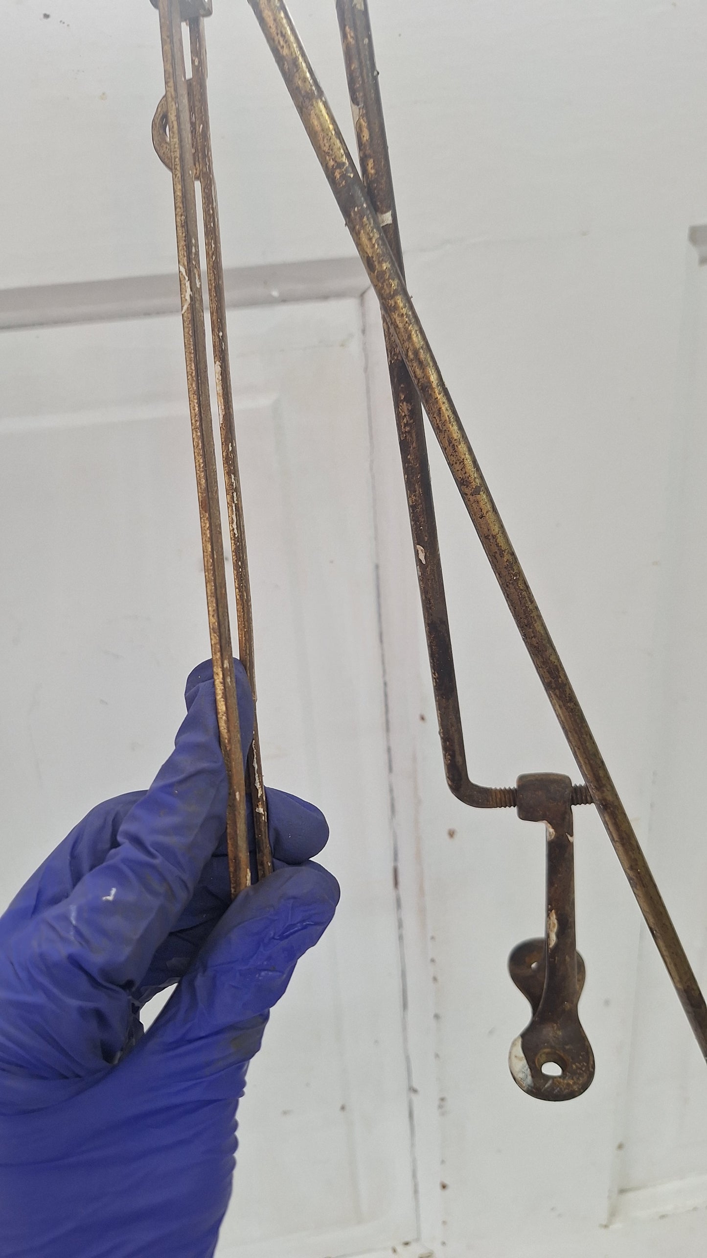 28" Transom Window Opener, Antique Transom Rod Hardware