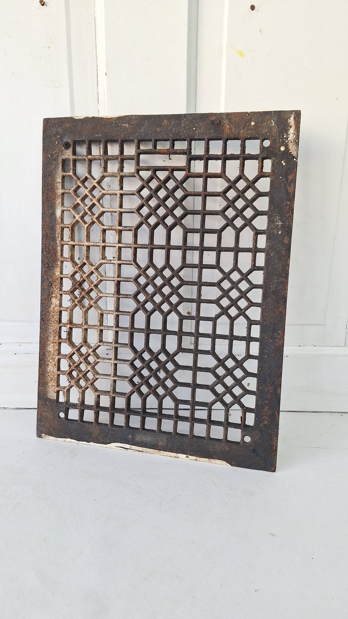 12 x 16 Floor Vent Cover, Cast Iron Cold Air Return, Large Floor Vent