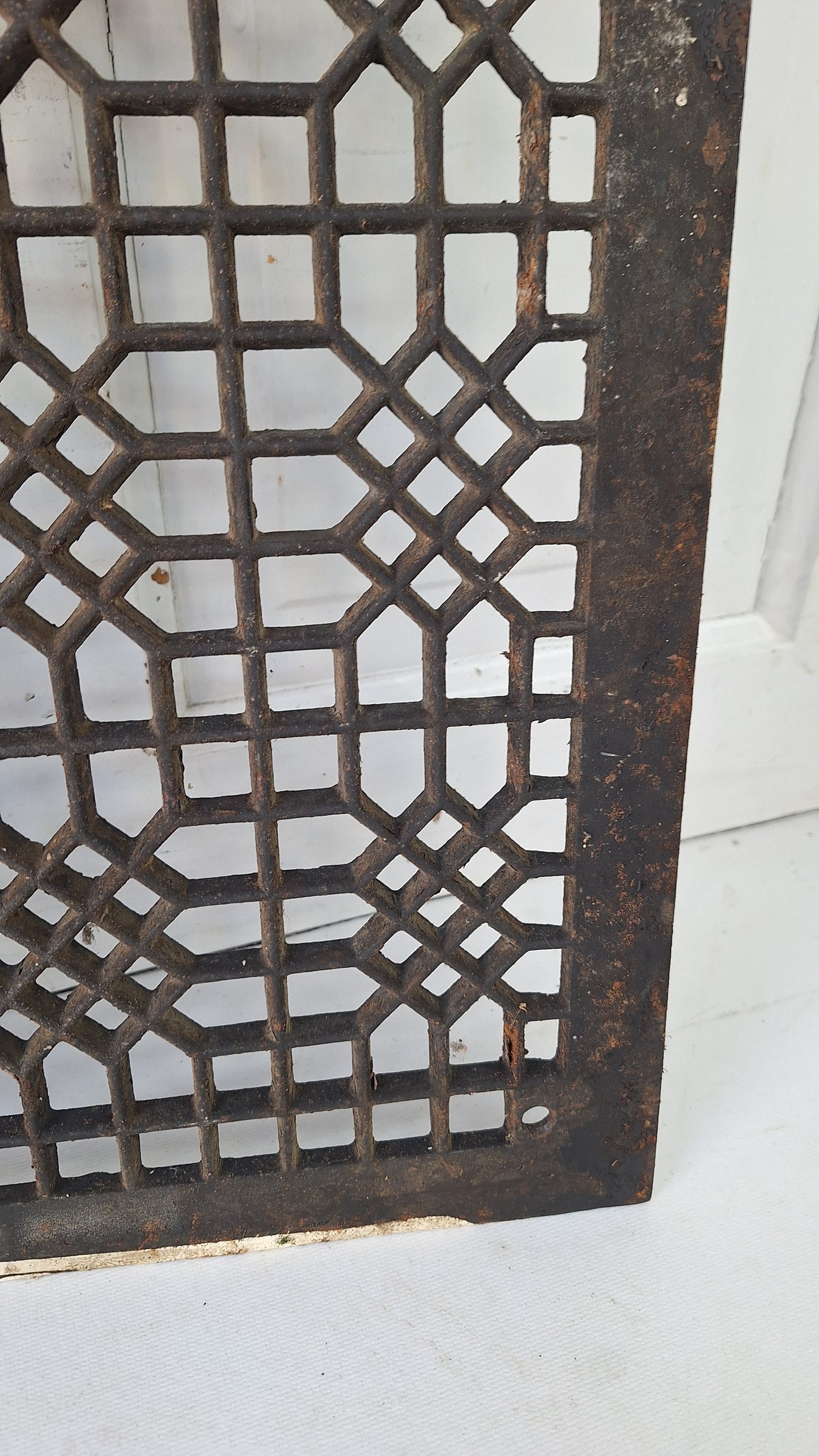 12 x 16 Floor Vent Cover, Cast Iron Cold Air Return, Large Floor Vent