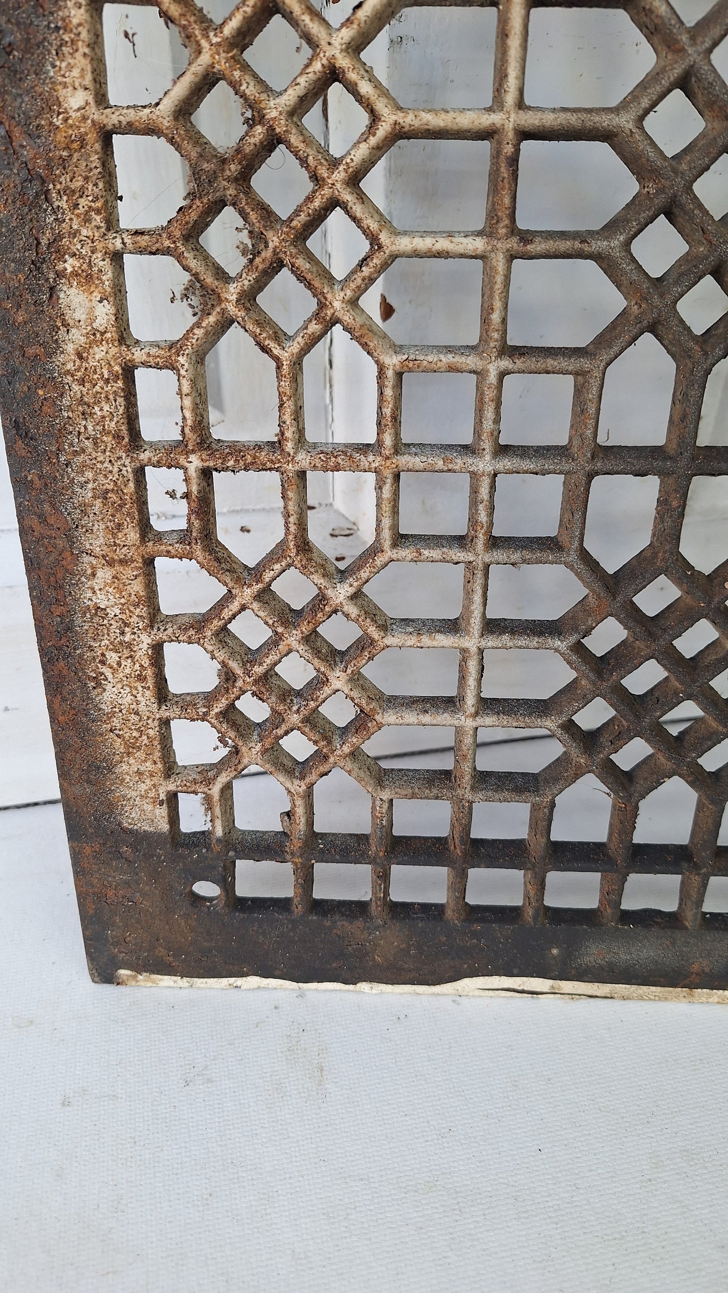 12 x 16 Floor Vent Cover, Cast Iron Cold Air Return, Large Floor Vent