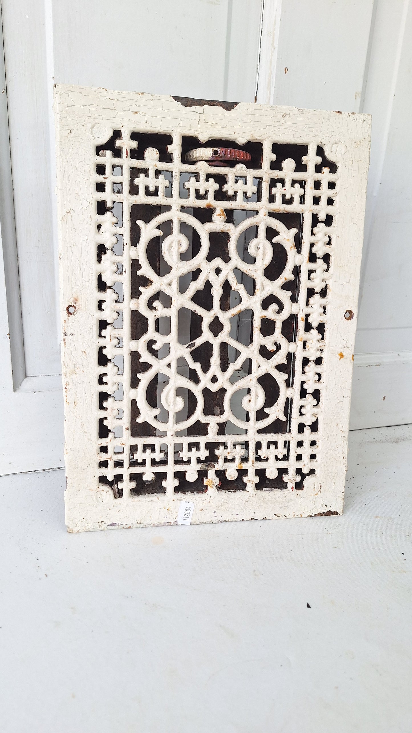 10 x 14 Cast Iron Antique Vent Cover, Fancy Metal Register Grate