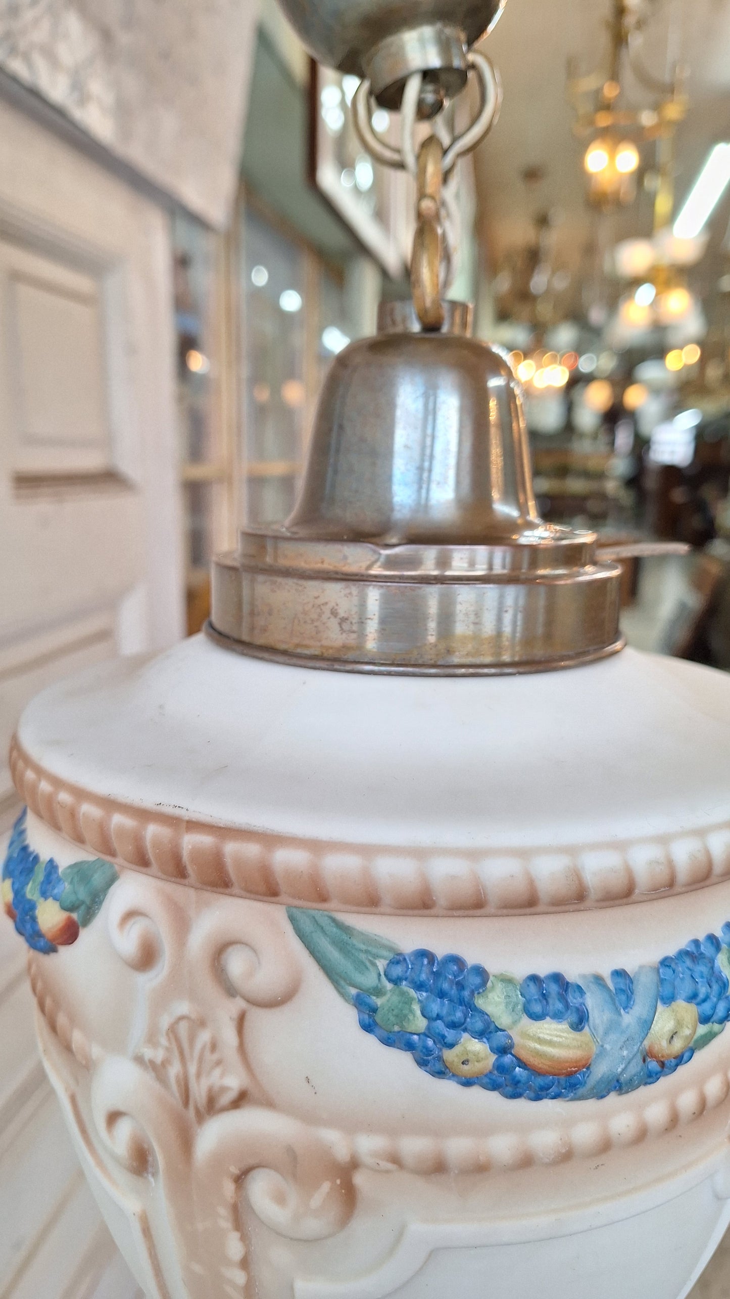 Beardslee Bronze Glass Pendant Light with Decorative Fruit Glass Shade