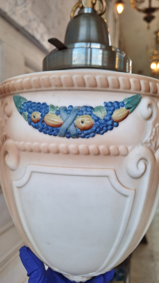 Beardslee Bronze Glass Pendant Light with Decorative Fruit Glass Shade