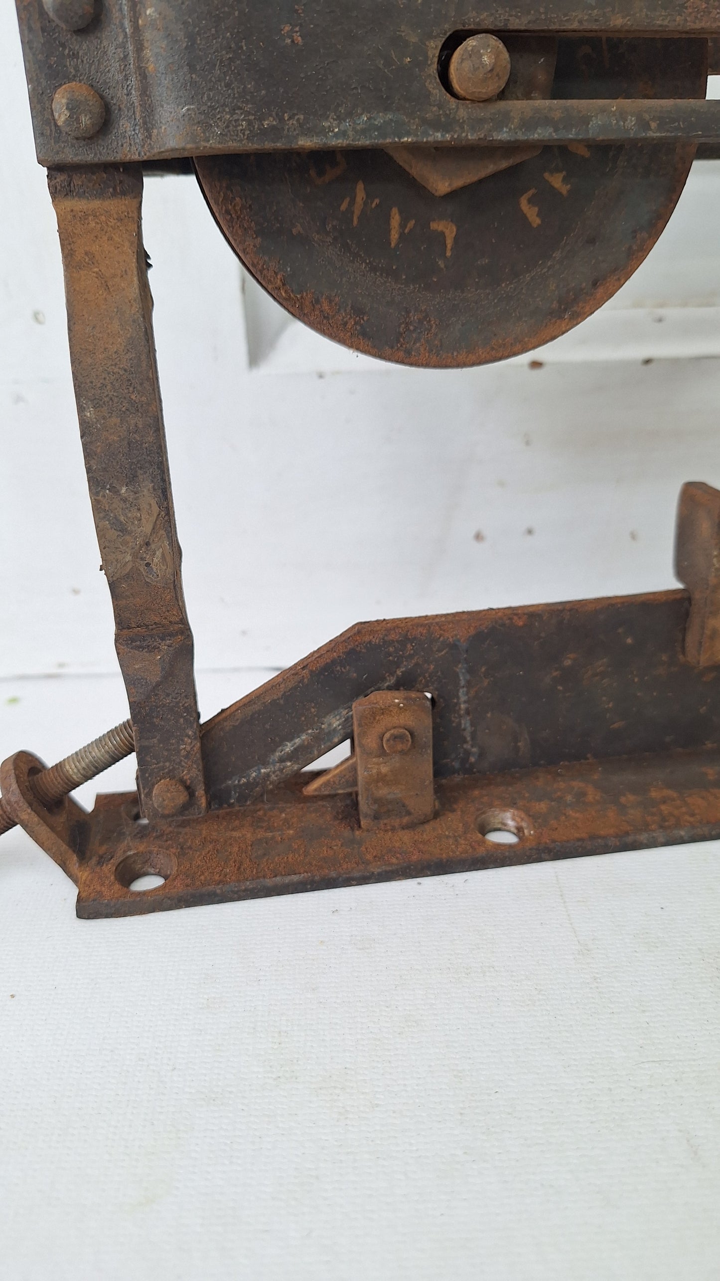 Set of Two Antique Pocket Door Rollers, Cast Iron Rolling Door Hardware Wheels