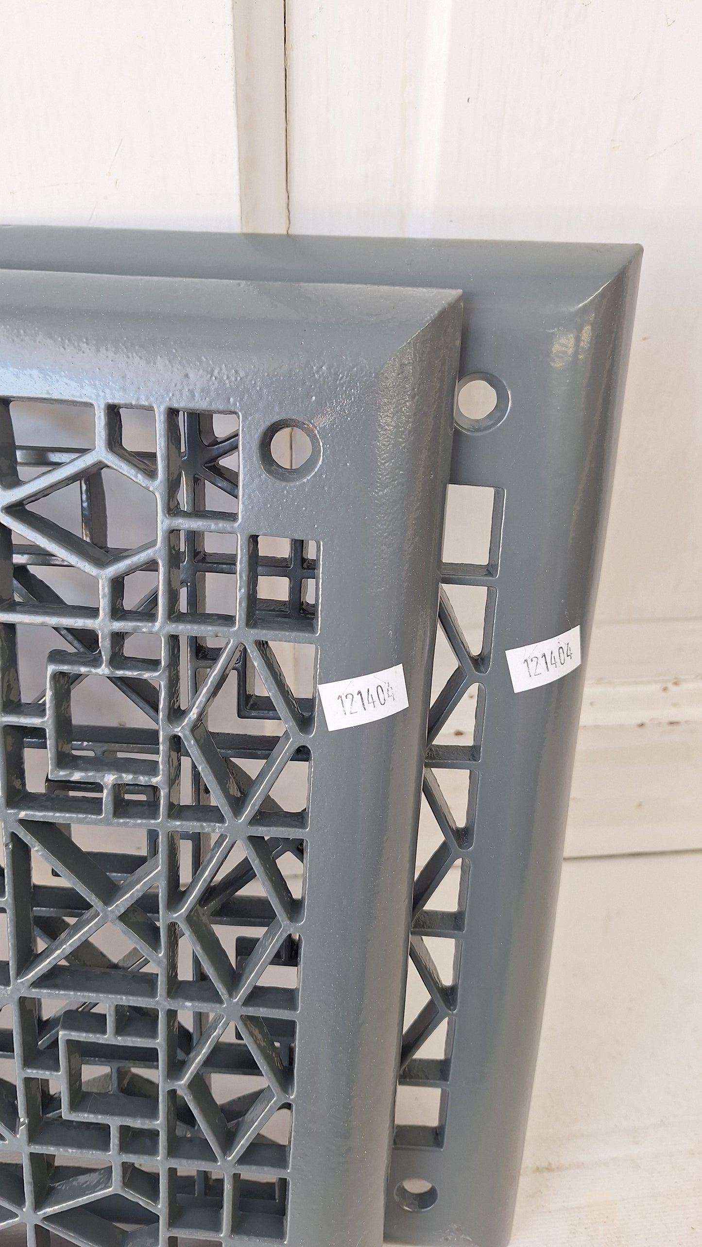 10 x 12 Raised Wall Vent Cover, Antique Cast Iron Ornate Register Cover