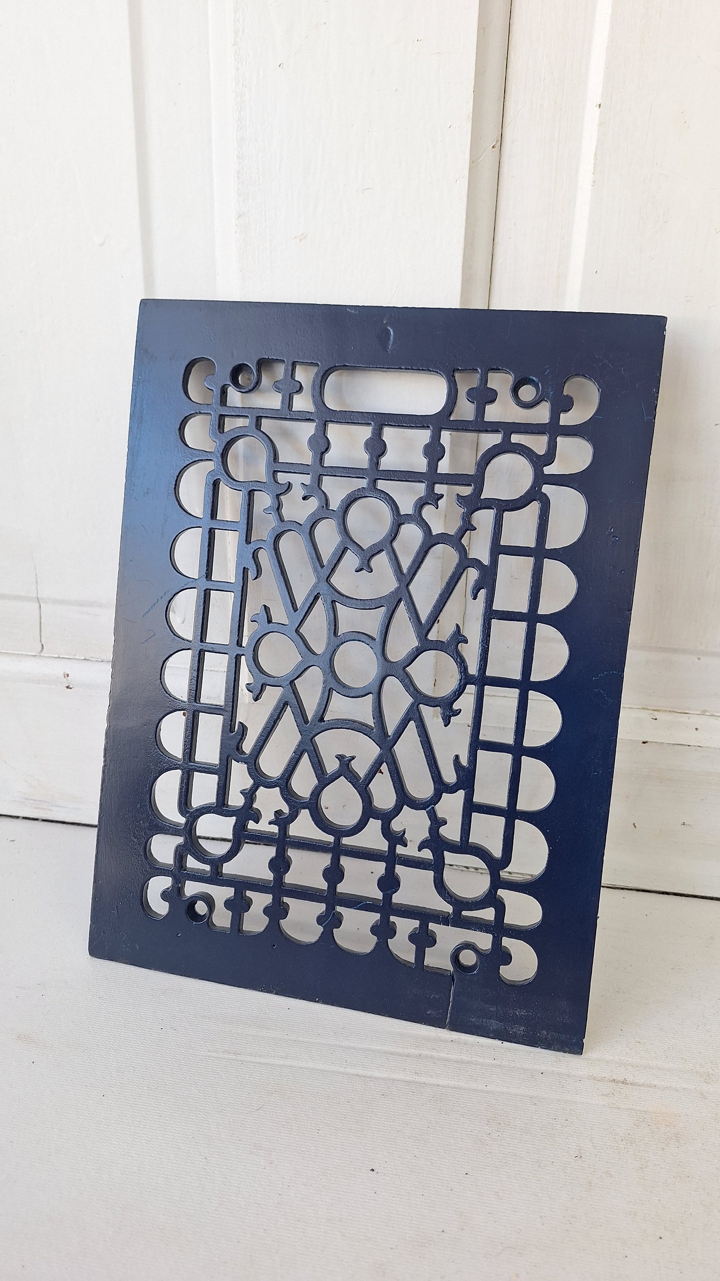 9 x 12"  Vintage Cast Iron Register, Scroll Design Vent Cover