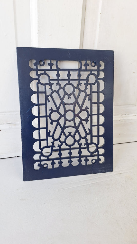 9 x 12" Vintage Cast Iron Register, Scroll Design Vent Cover