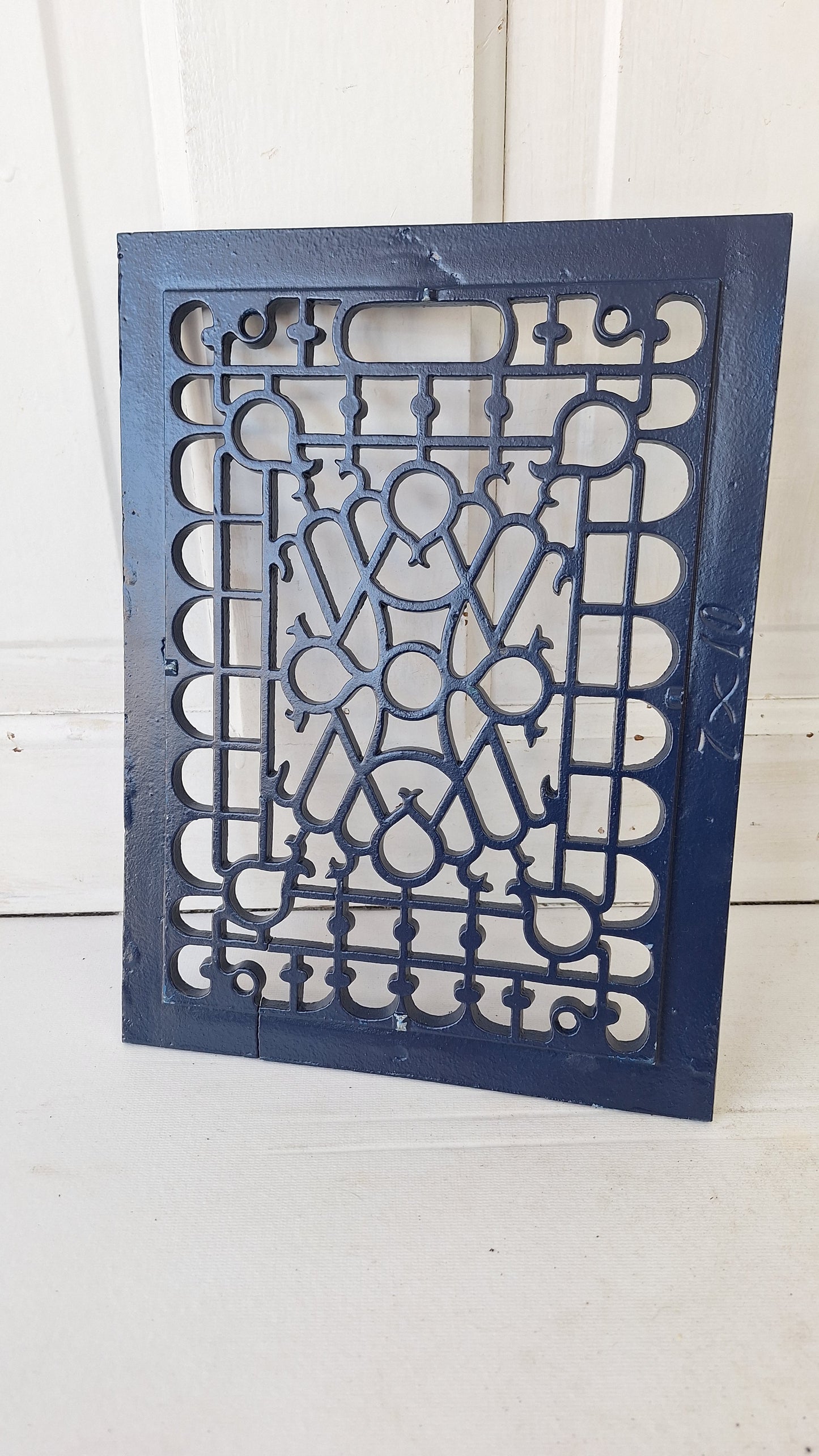9 x 12"  Vintage Cast Iron Register, Scroll Design Vent Cover