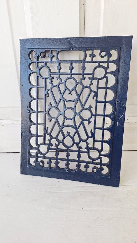 9 x 12"  Vintage Cast Iron Register, Scroll Design Vent Cover