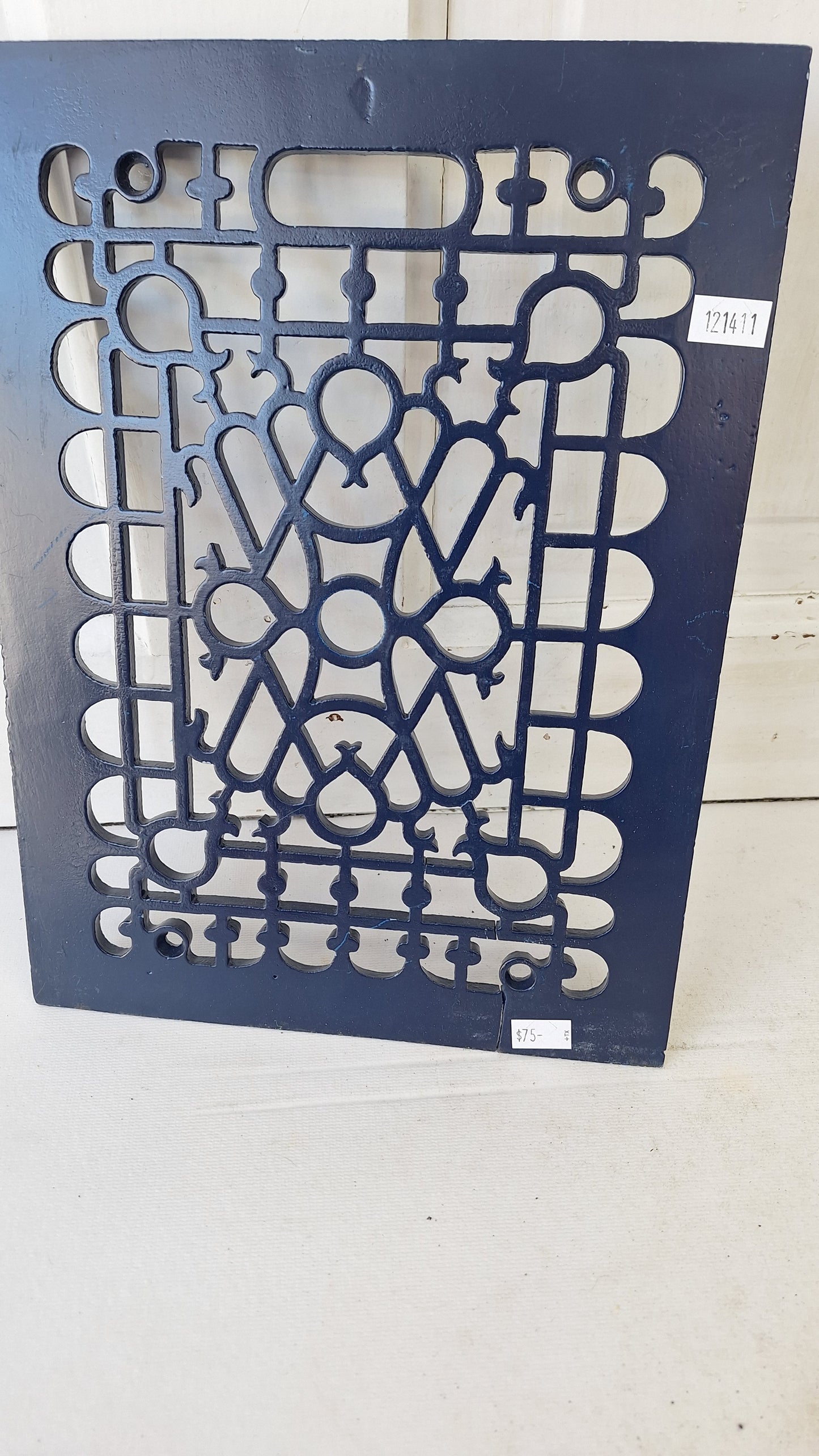 9 x 12"  Vintage Cast Iron Register, Scroll Design Vent Cover