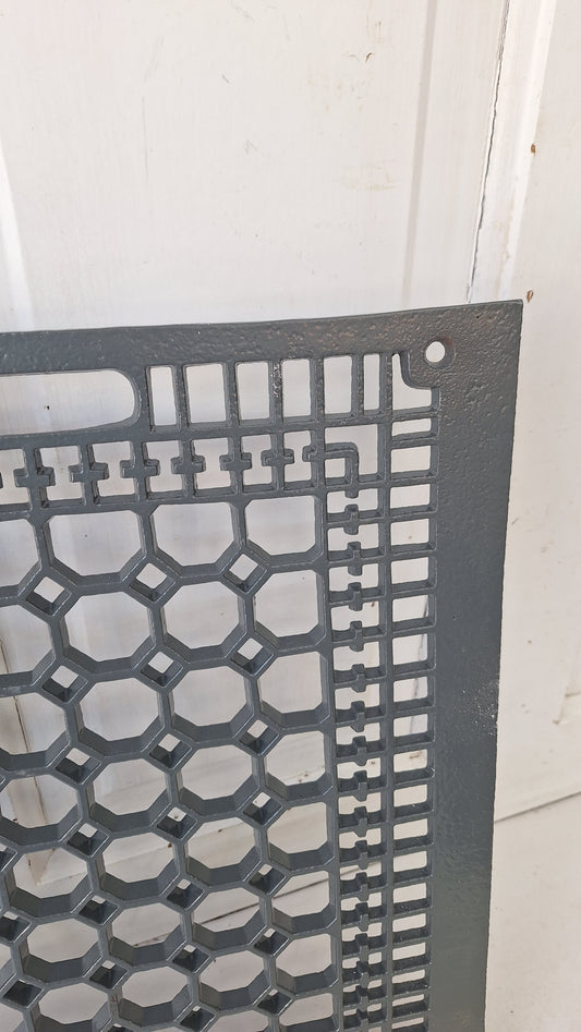 14 x 16 Antique Iron Vent Cover, Large Floor Register Grate