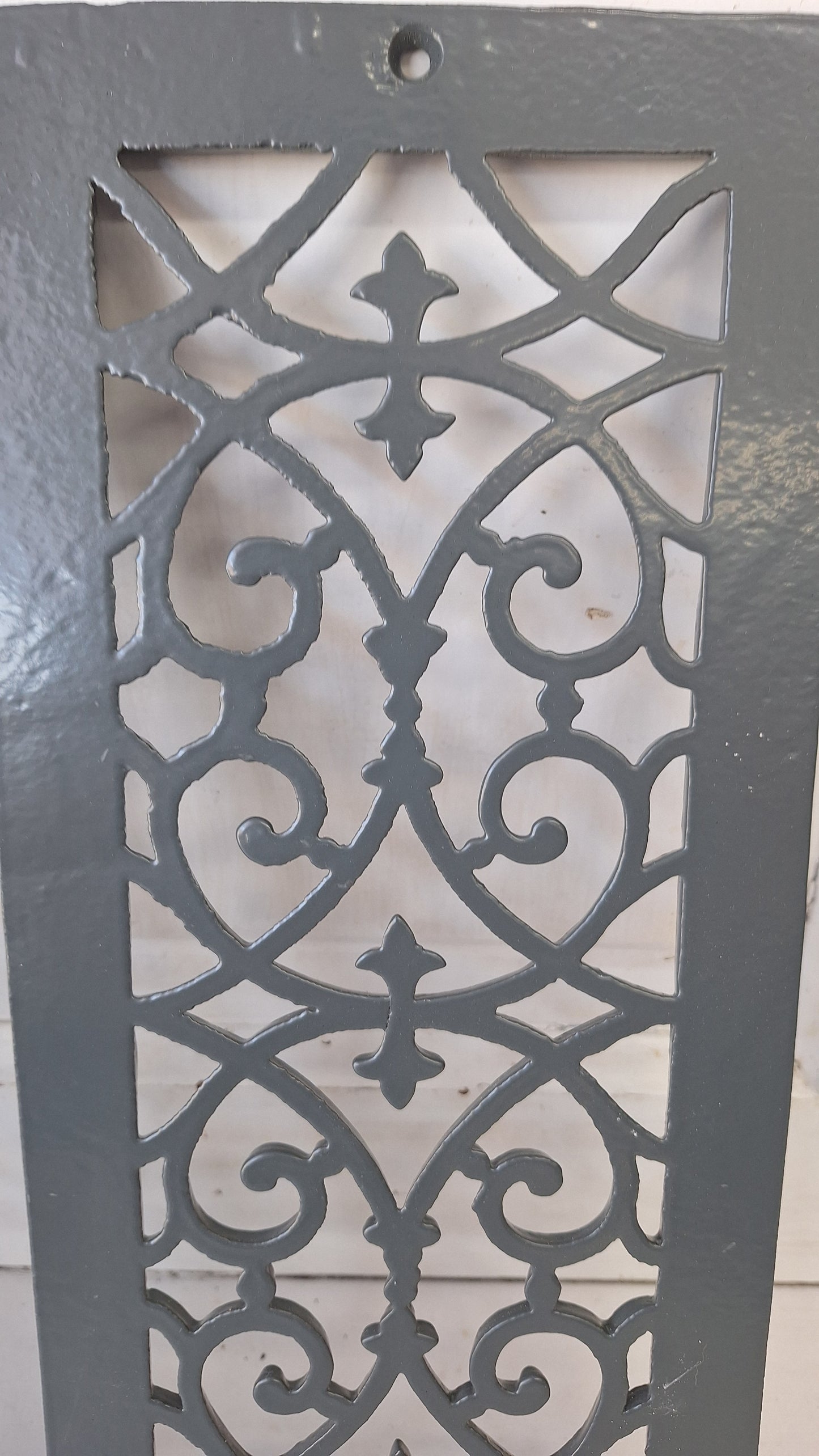 6 x 14 Antique Narrow Vent Cover, Victorian Era Floor Register Grate