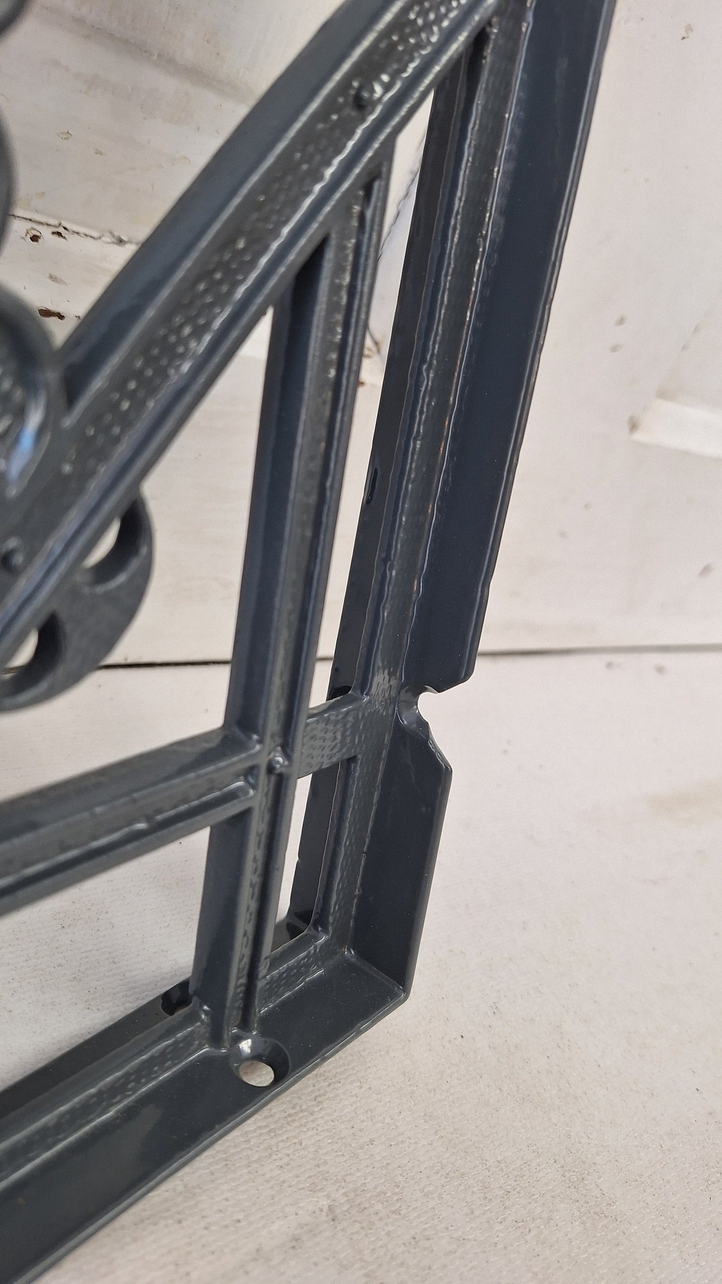 8 x 12 Victorian Eastlake Shelf Brackets, Antique Iron Shelf Supports