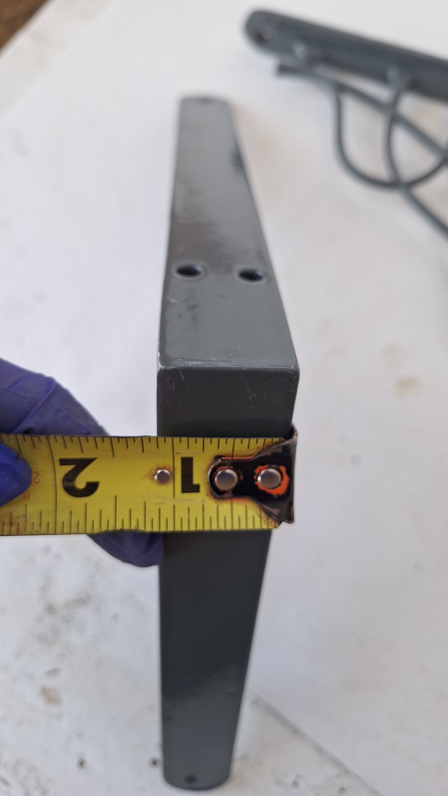 8 x 10 Antique Iron Shelf Brackets, Floral Design Victorian Shelf Supports