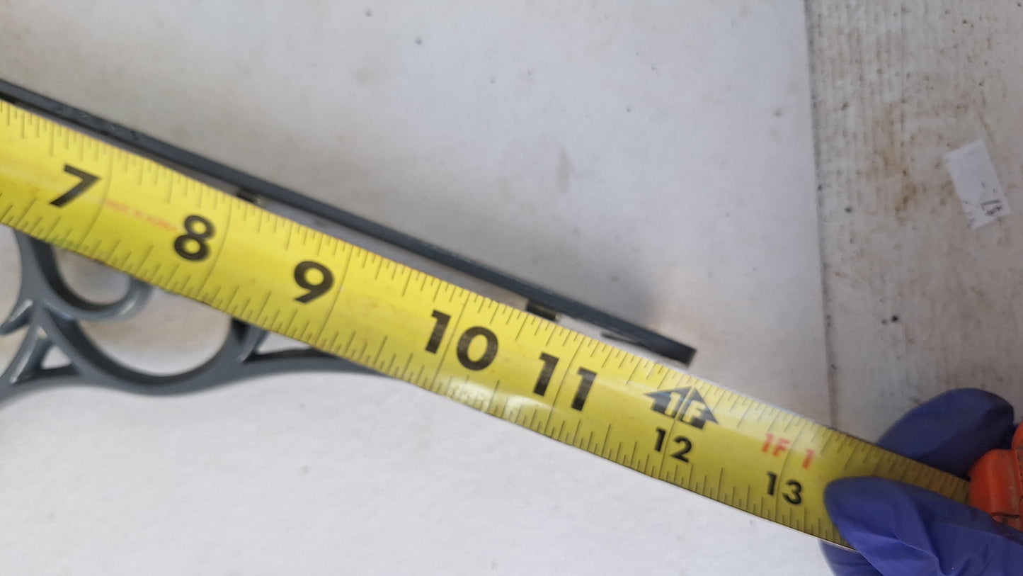 10 x 12 Large Iron Shelf Brackets, Antique Victorian Shelf Supports