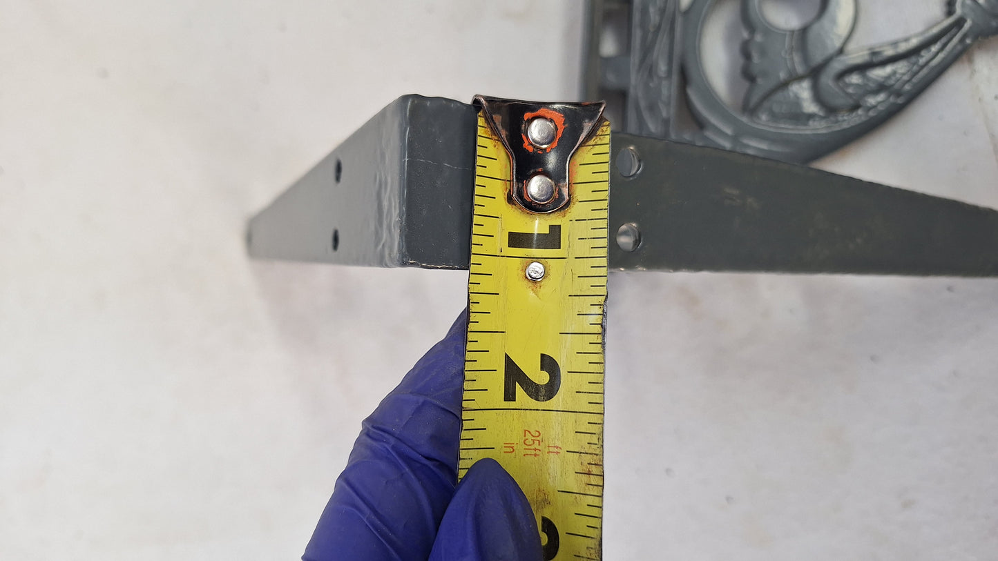 Single Small Ornate Bracket, Antique Cast Iron Shelf Support