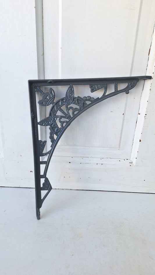 One Eastlake Design Bracket, Antique Cast Iron Shelf Support