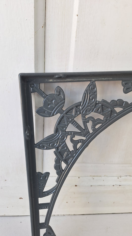 One Eastlake Design Bracket, Antique Cast Iron Shelf Support